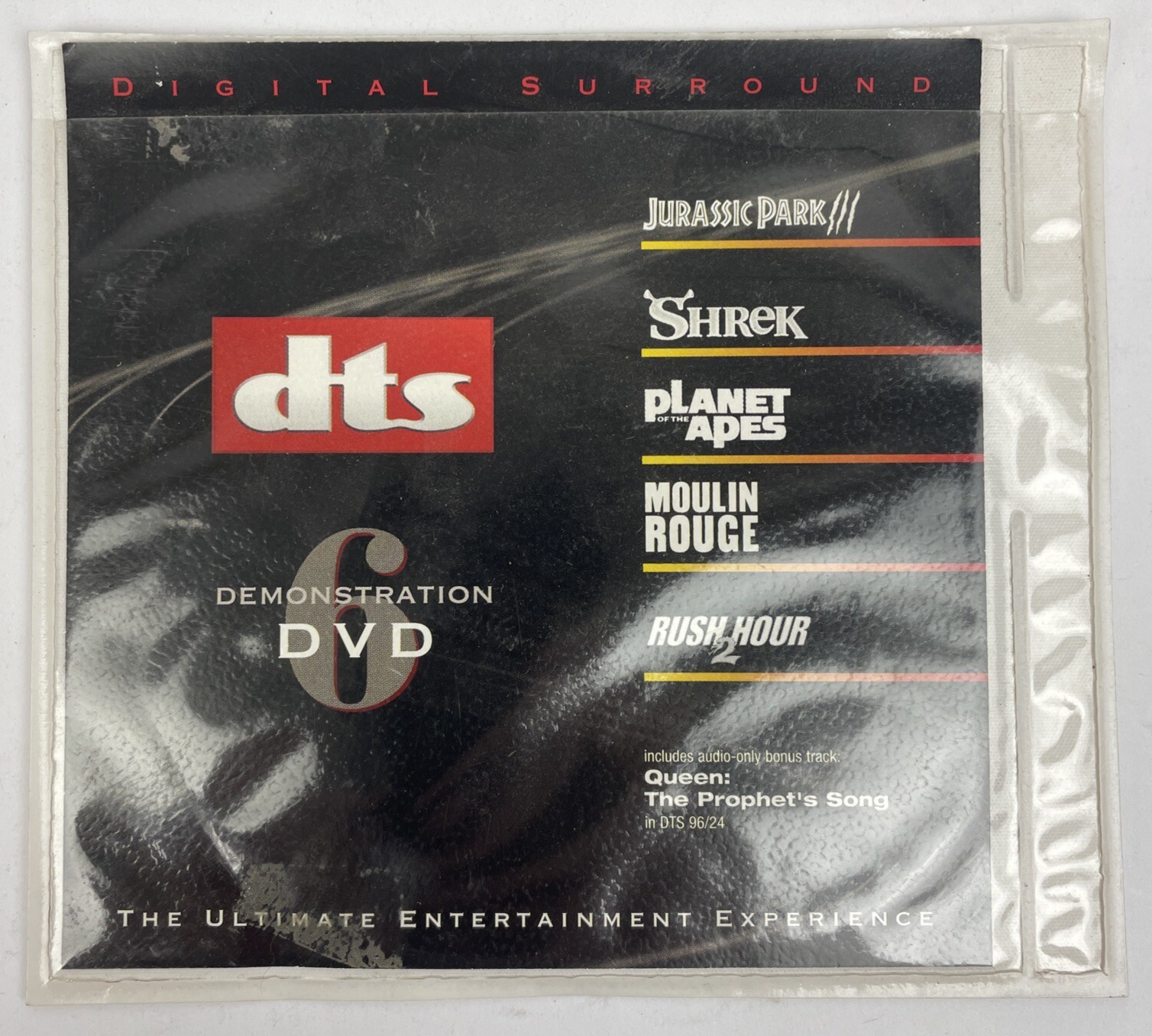 DTS Demonstration DVD Volume 6 Hollywood Studios Sampler - LOOK