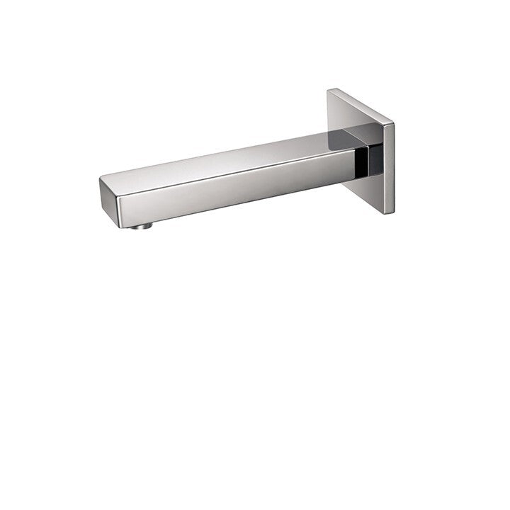 Aquabrass square tub spout in polished chrome finish