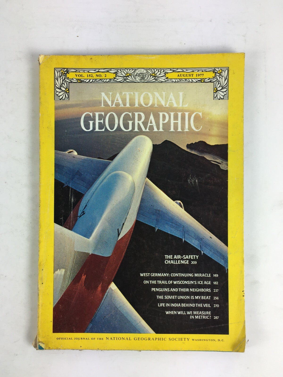 August 1977 National Geographic Magazine The Air Safety Challenge West Germany