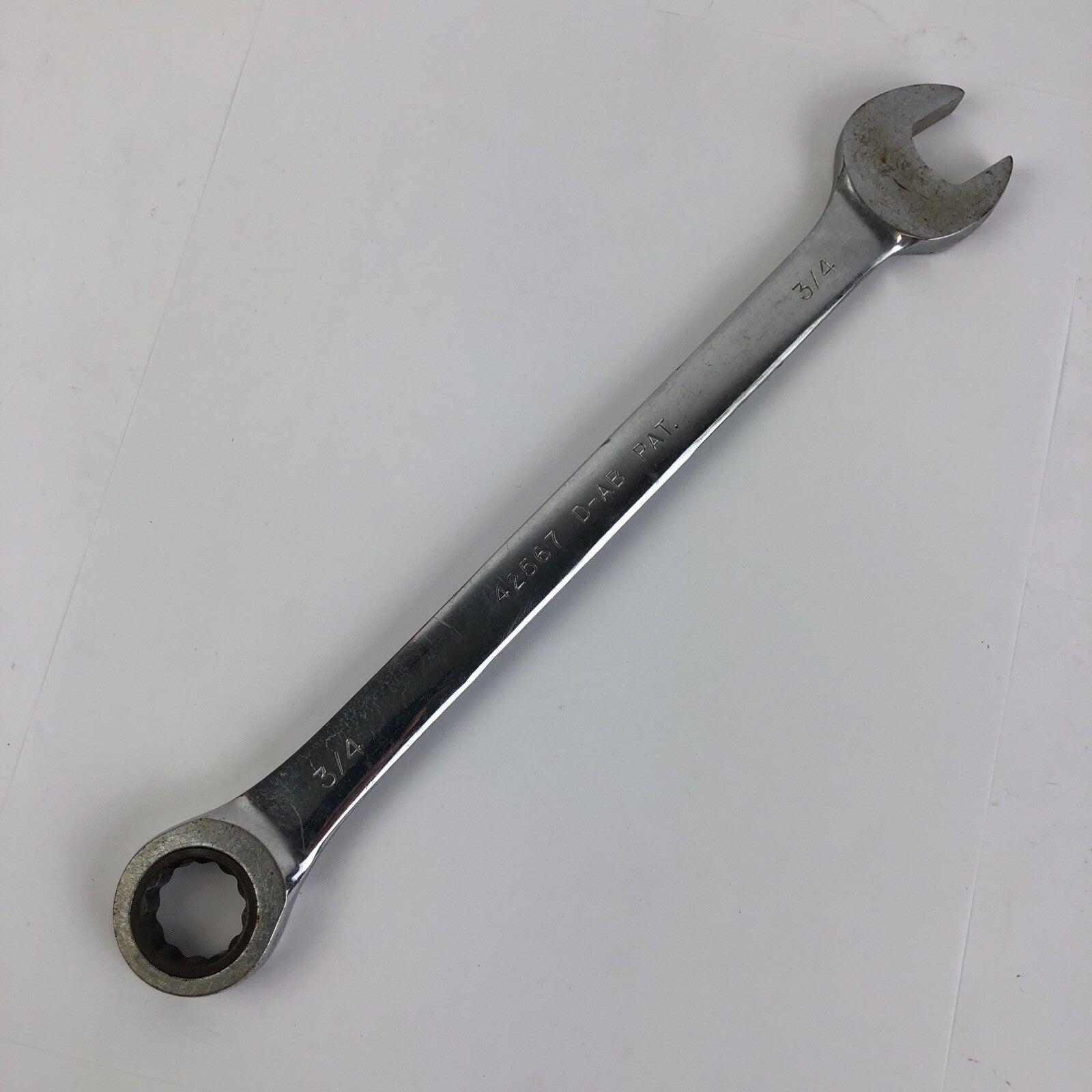 Craftsman 42567 D-AB 3/4" Ratcheting Combination Wrench USA - LOOK