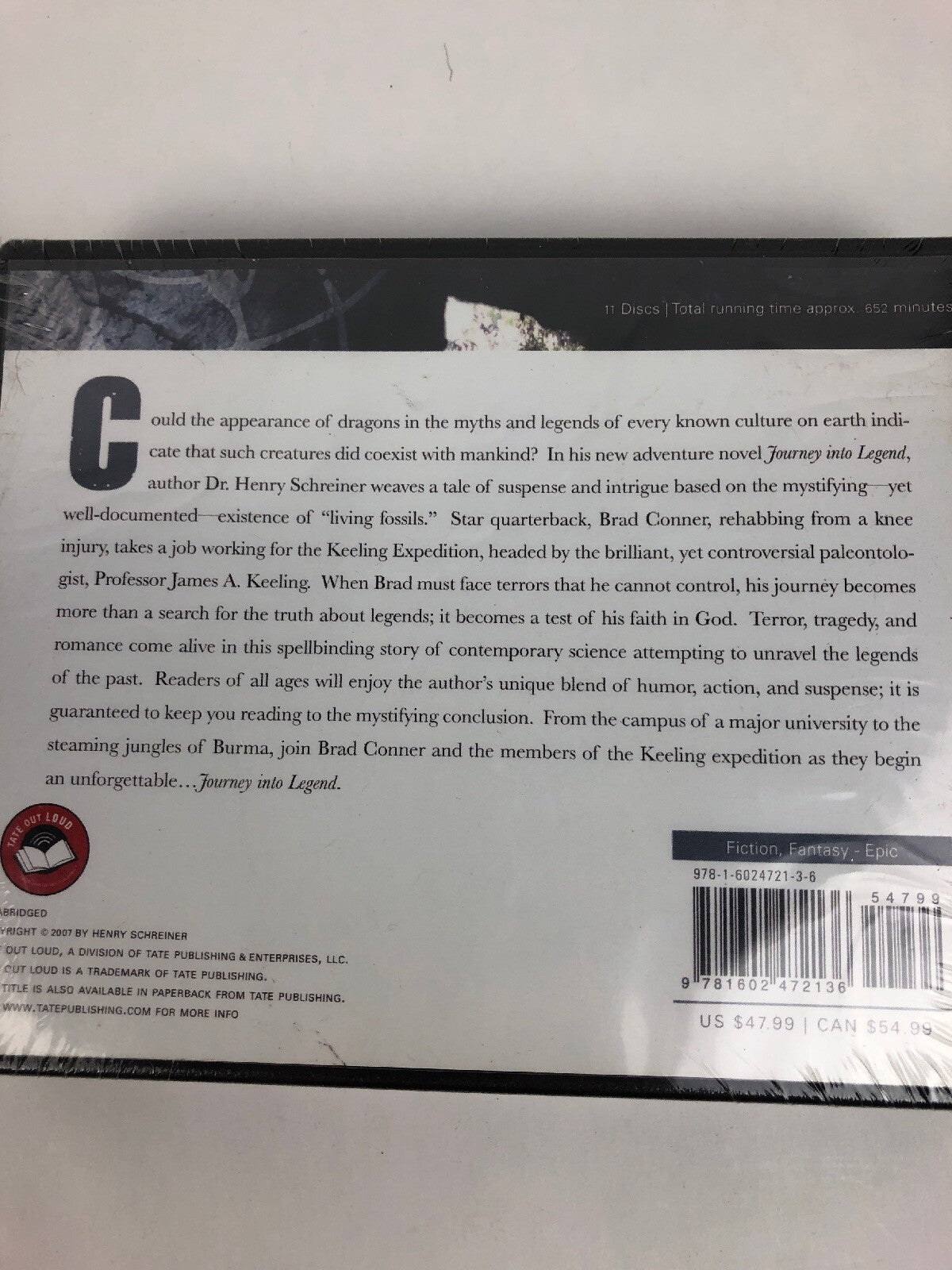 Extremely Rare Journey Into Legend Compact Disc Book By Henry Schreiner , PH.D.