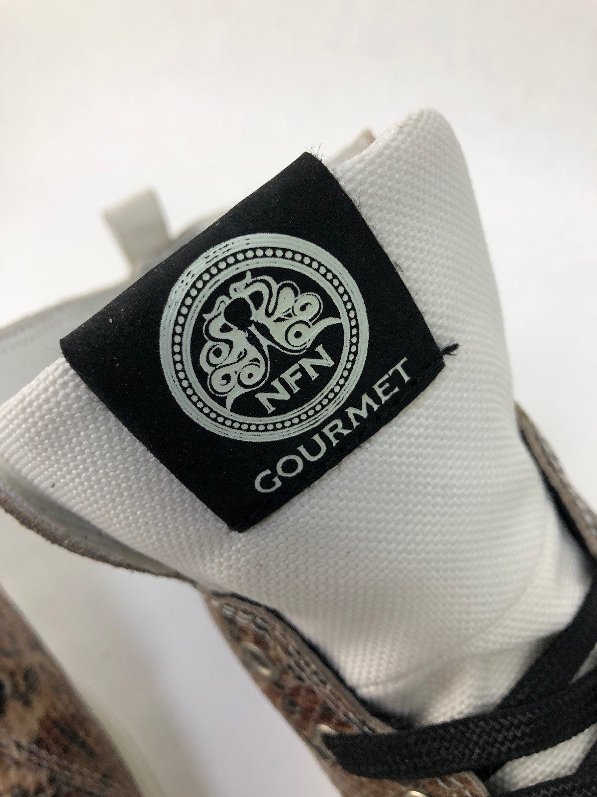 Rare Gourmet Footwear Shoes Womens Uno SP Leather Snake Skin High Top - FSTSHP