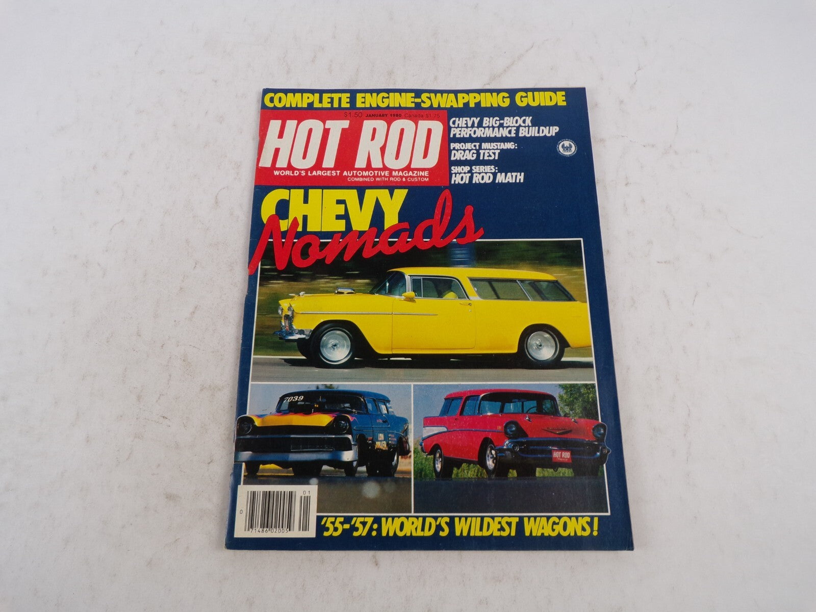 January 1980 Hot Rod Magazine Chevy Nomads 55-57 Worlds Wildest Wagons
