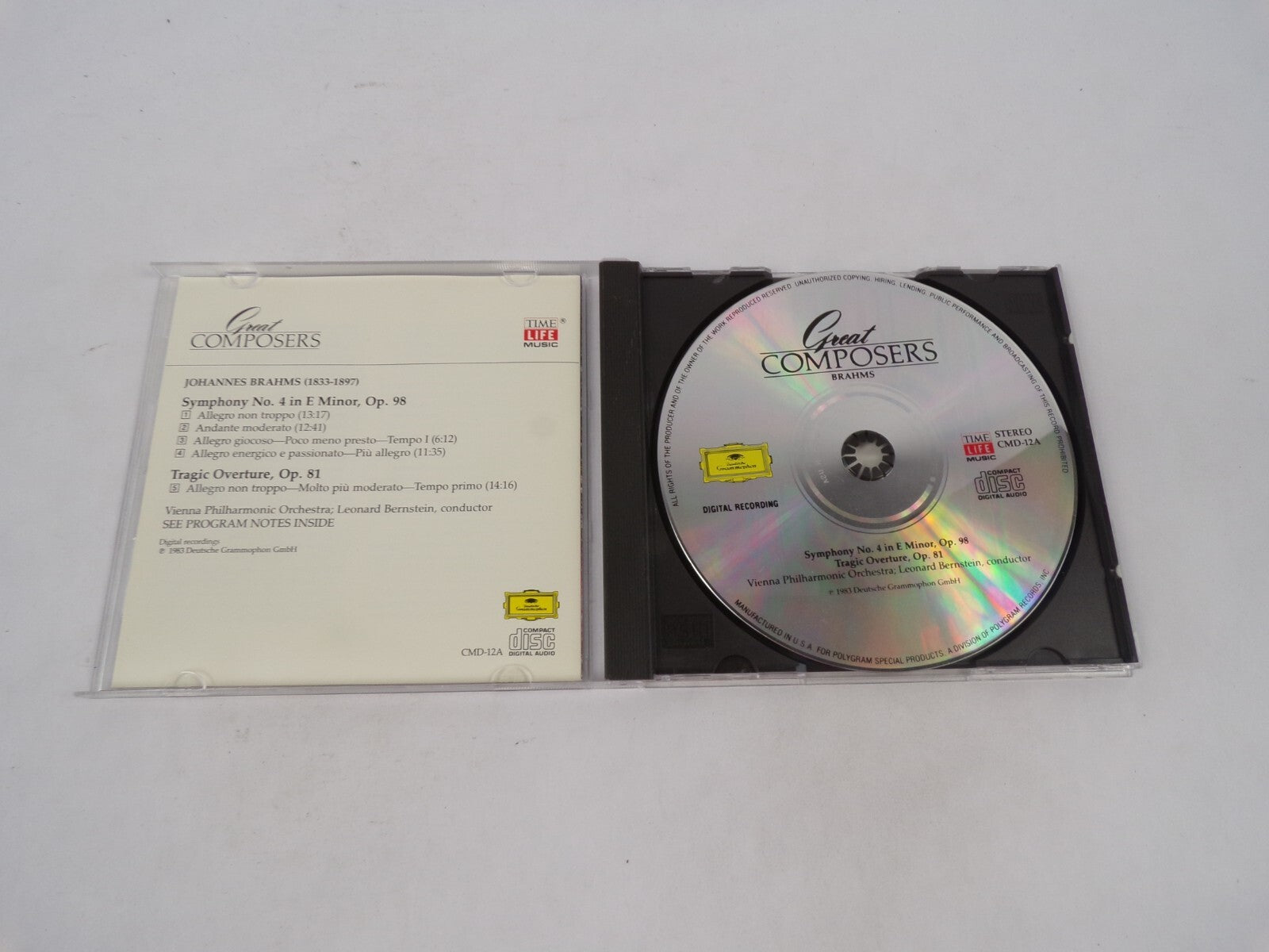 Brahms Great Composers Symphony No.4 In E Minor, Op. 98 Allegro Non Troppo CD#71