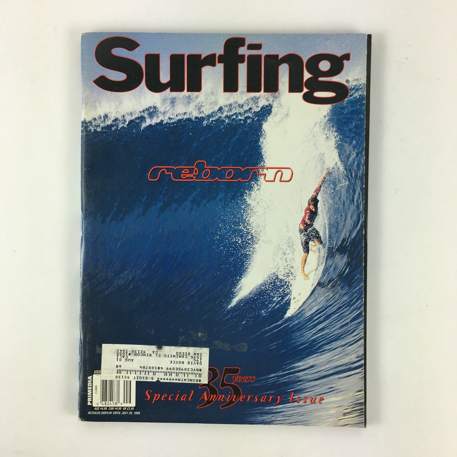 July 1999 Surfing Magazine Reborn 35th years Special Anniversary Issue