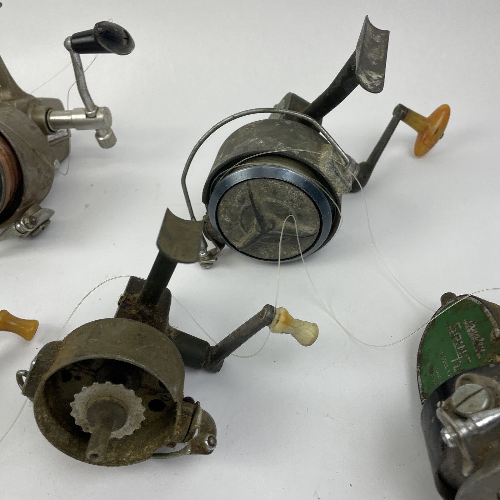 Vintage Spinning Reels - Lot of 7 x Langley SpinFlo Spinator Daiwa 7850 COMPAC95