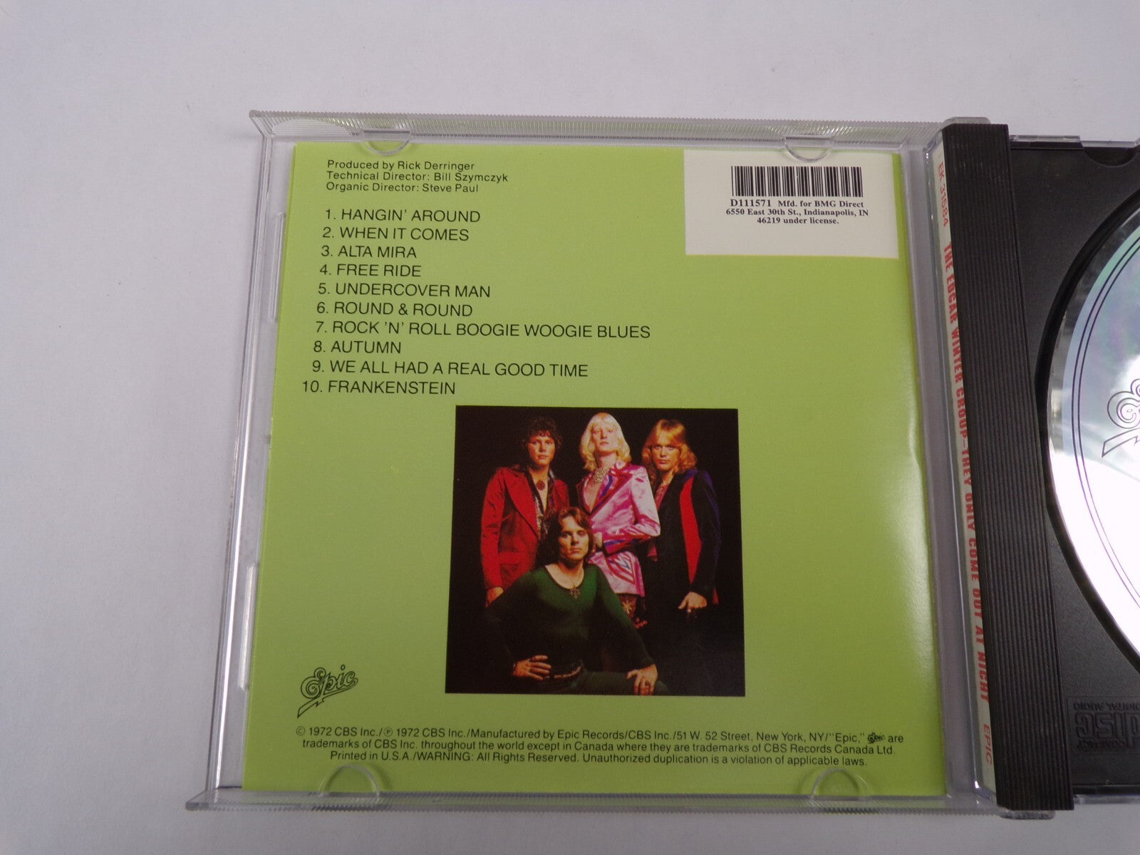 The Edgar Winter Group They Only Come Out At Night hangin Around Autumn CD#58
