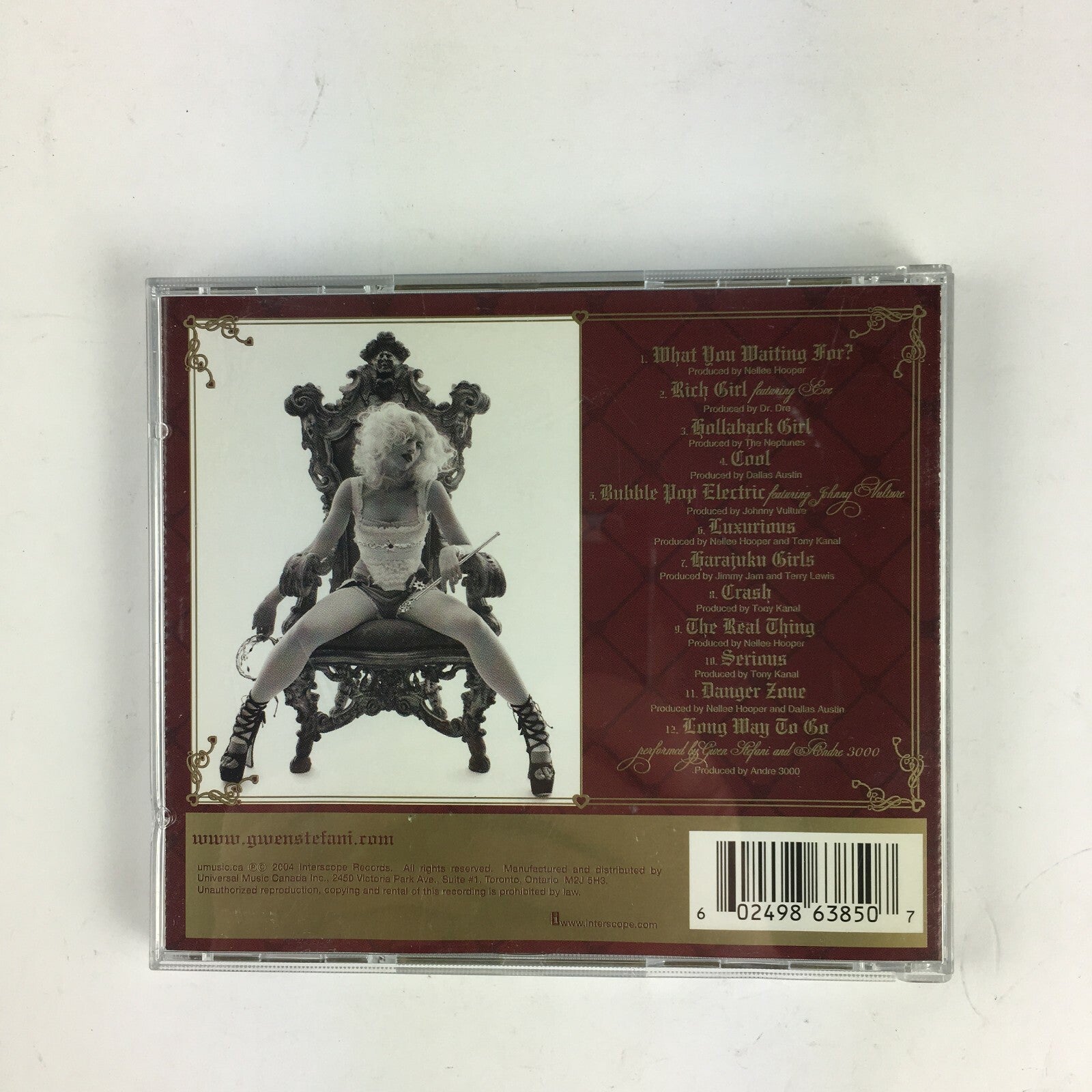 CD Tune Angel_ Music_ Baby Gwen Stelani November 2004