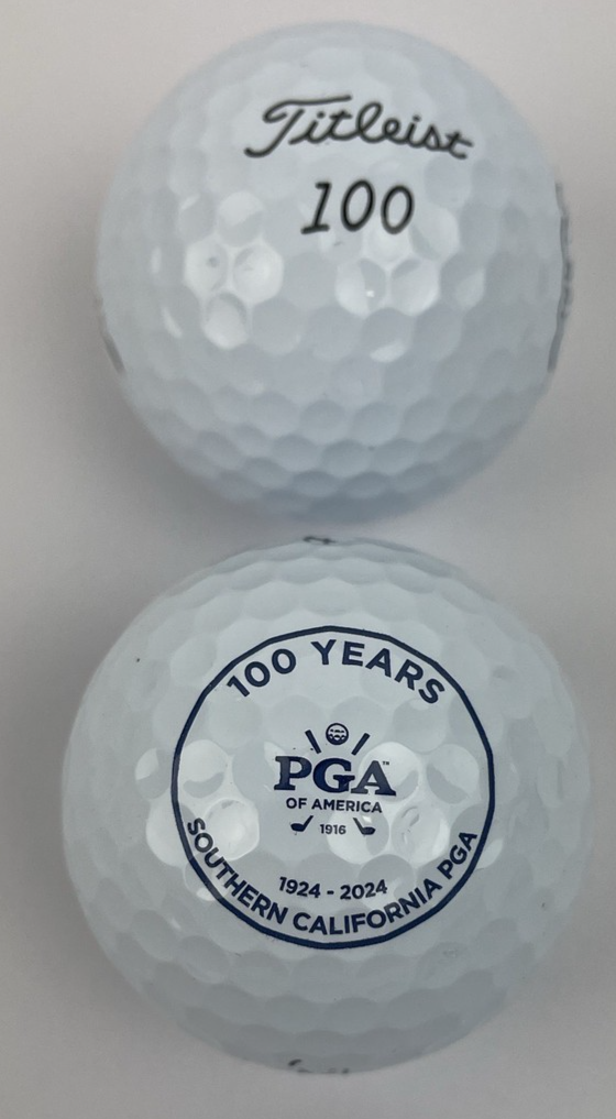 Titleist Pro V1 Golf Balls 2 Pack PGA of Southern California 100 Years 1924-2024