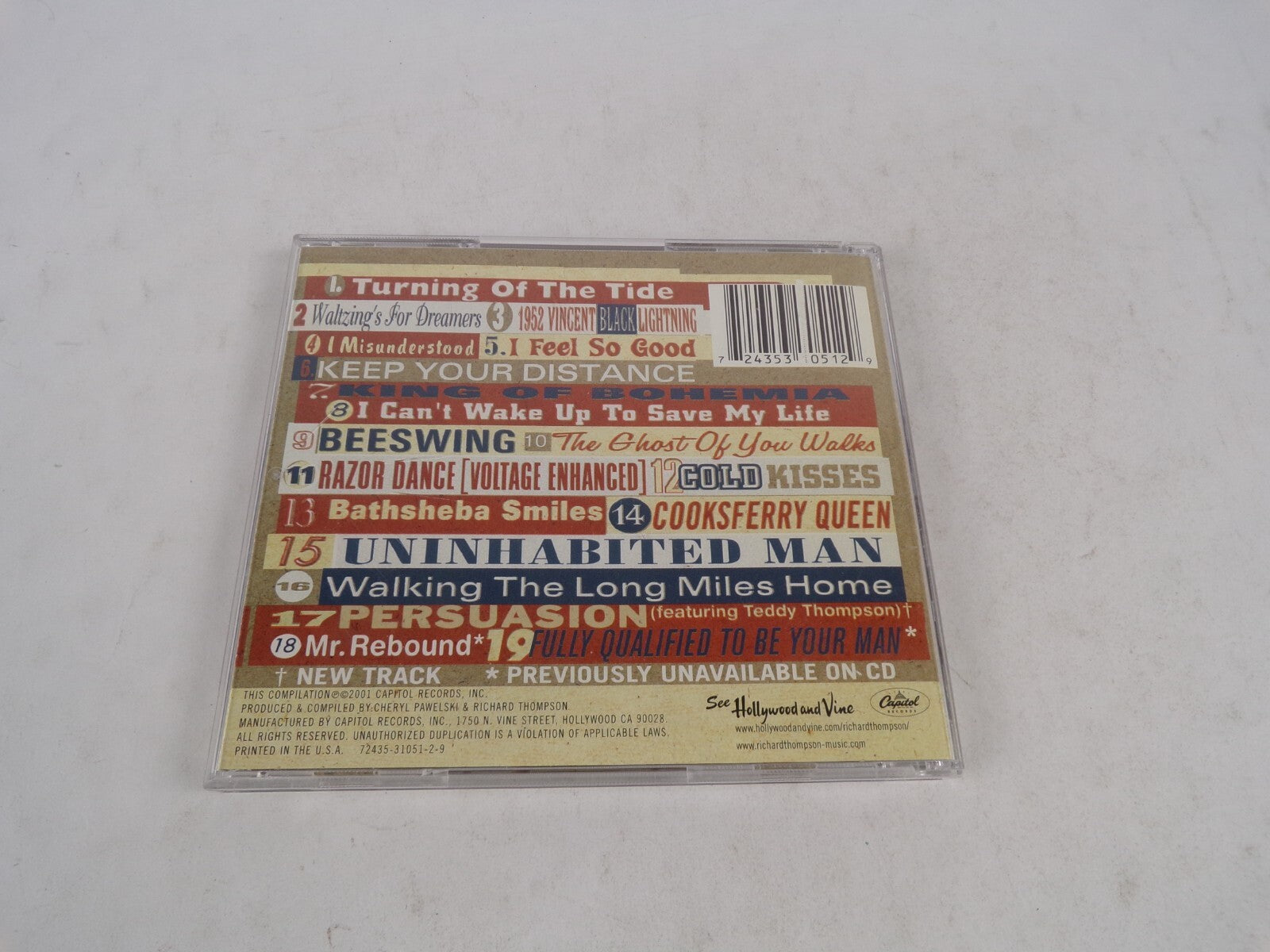 Richard Thompson Action Packed The Best Of The Capitol Years Turning Of TheCD#19