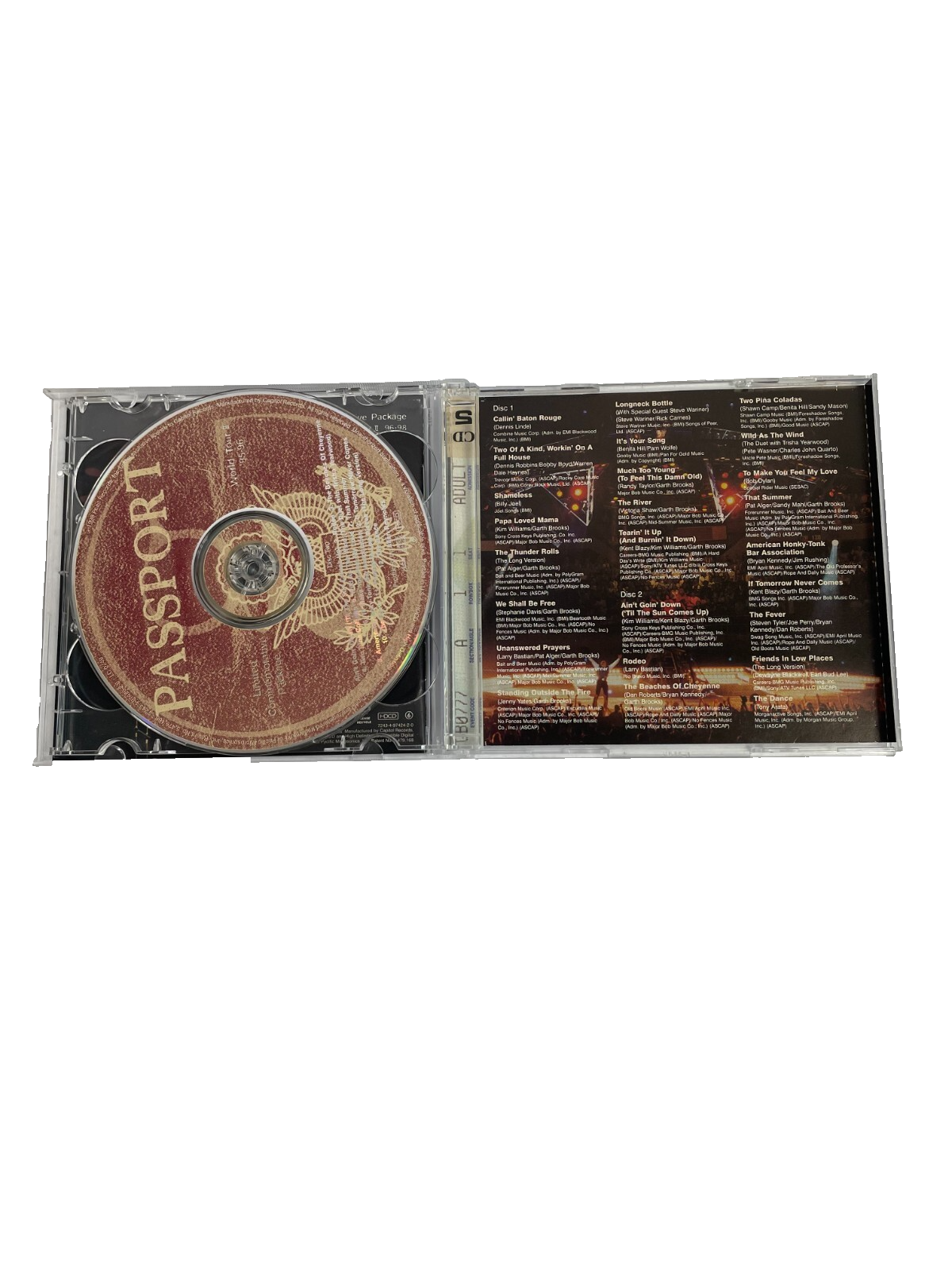 Garth Brooks – Double Live Callin' Baton Rouge Papa Loved Mama The River CD#29