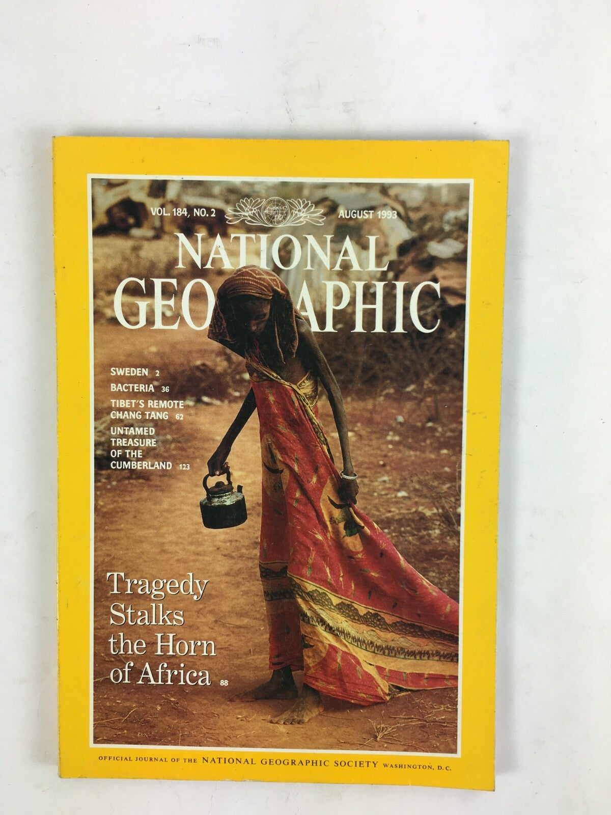 August 1993 National Geographic Magazine Tragedy Stalks the Horn of Africa