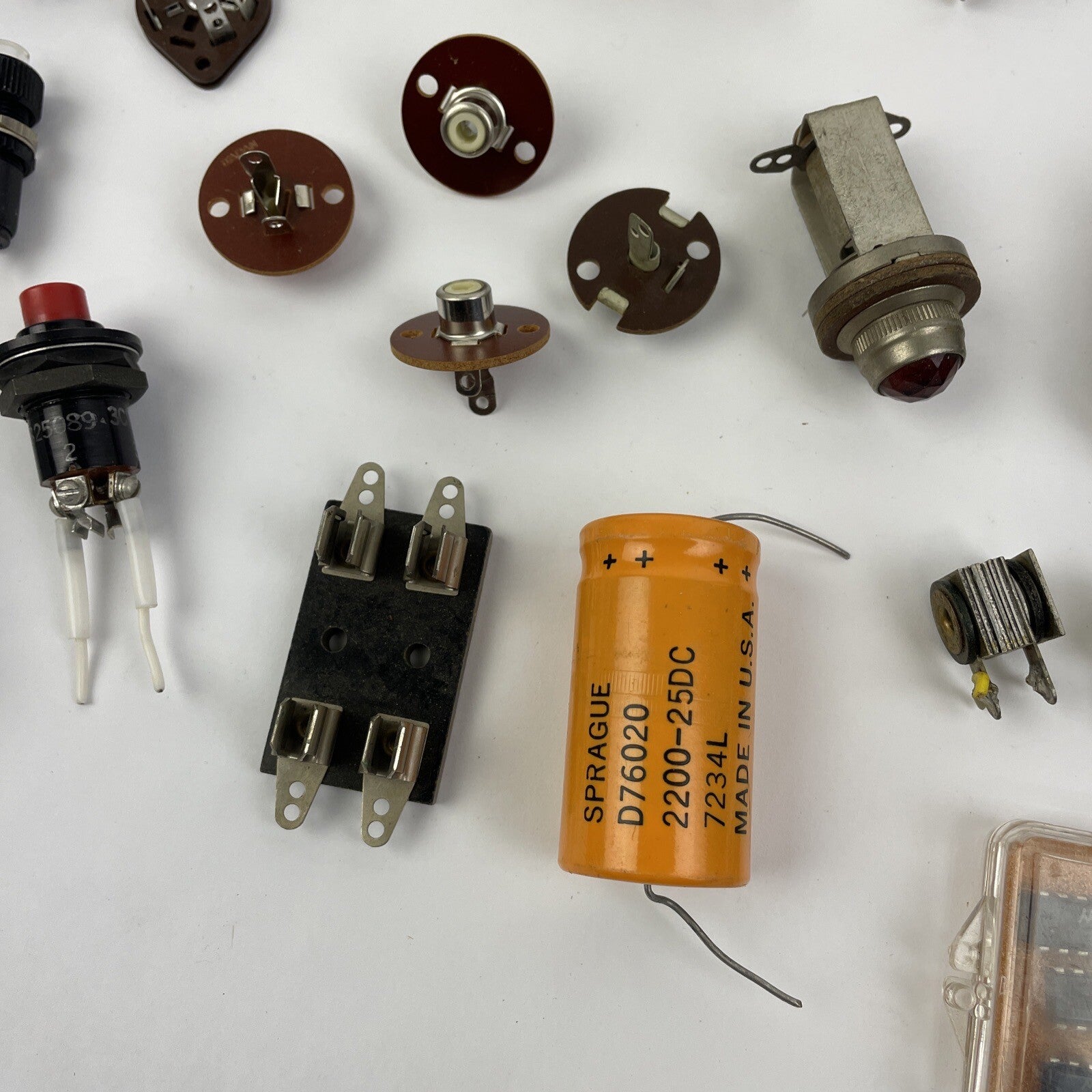 Huge Lot KLIXON Limit Switches Cessna Instrument Panel Parts Sprague RCA + LOOK