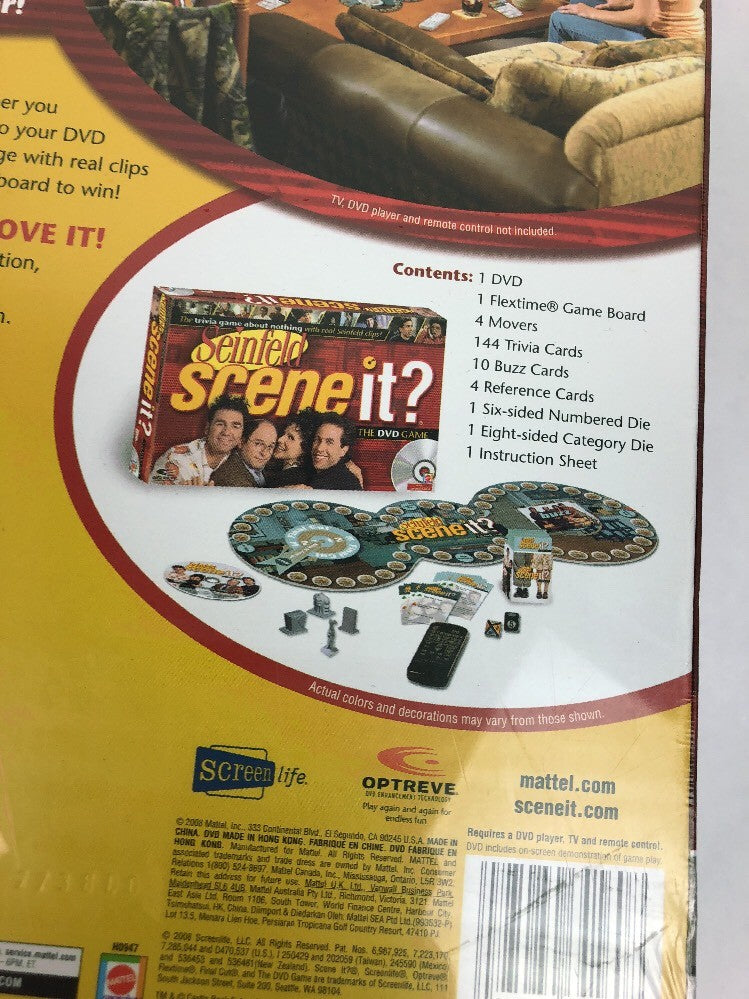 Seinfeld Scene It DVD Trivia Game - New & Sealed! Mattel 2008 - Fast Shipping