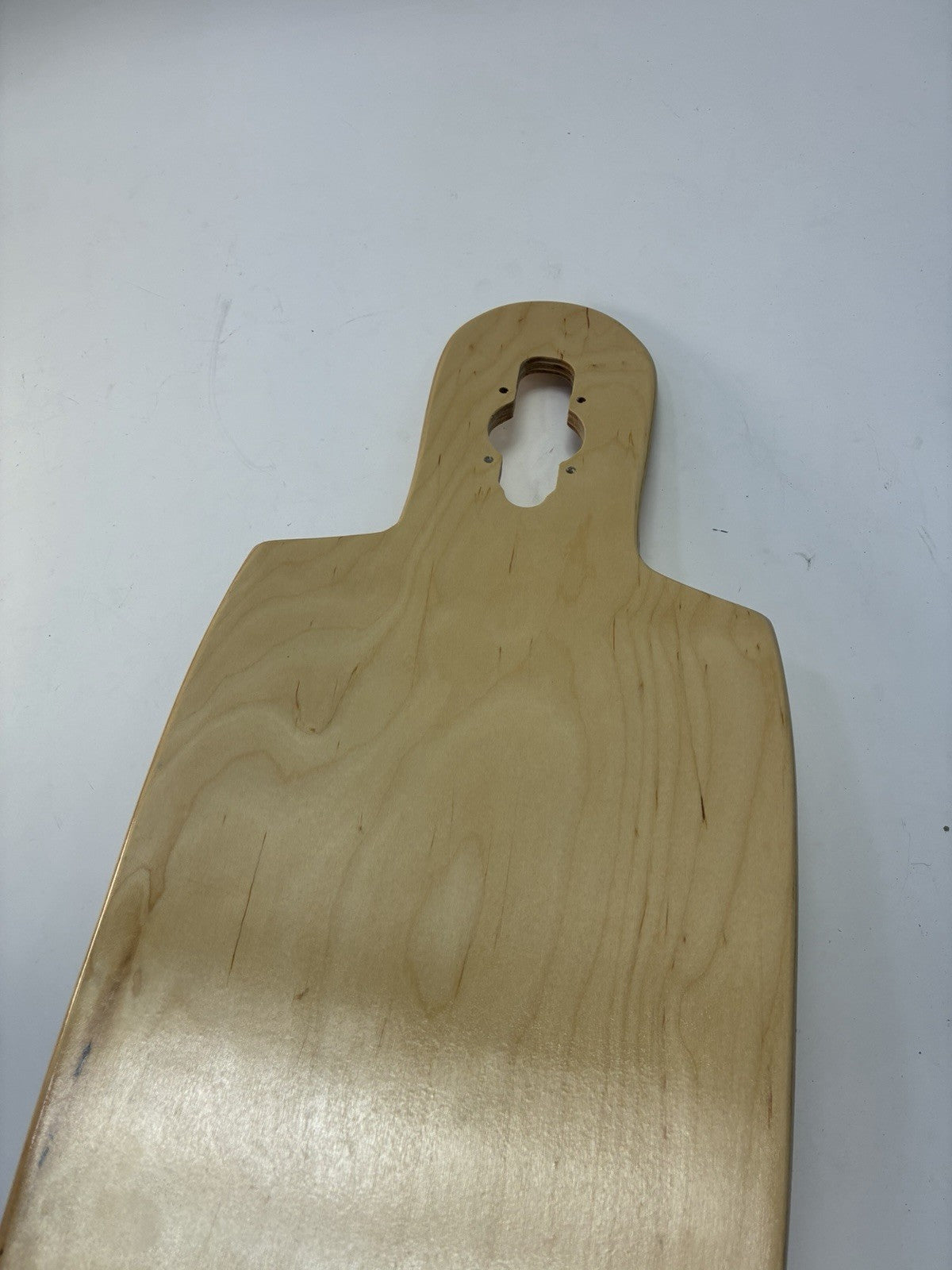 Drop Through Longboard Deck 42.5" x 9.75" 8 Ply Hard Rock Maple Natural Blank
