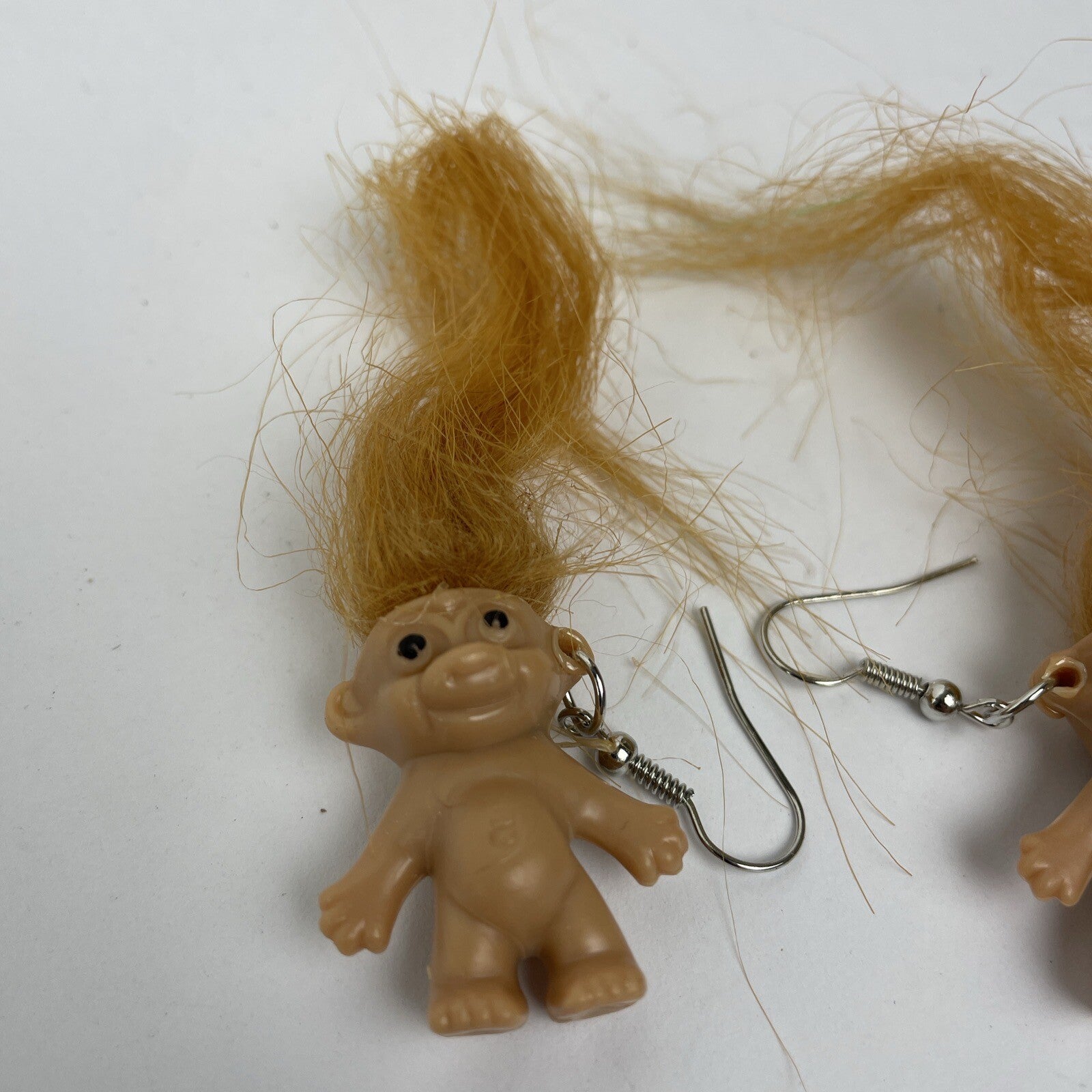 Troll Doll Good Luck All Natural Nude Pierced Earrings Fashion Jewelry - LOOK