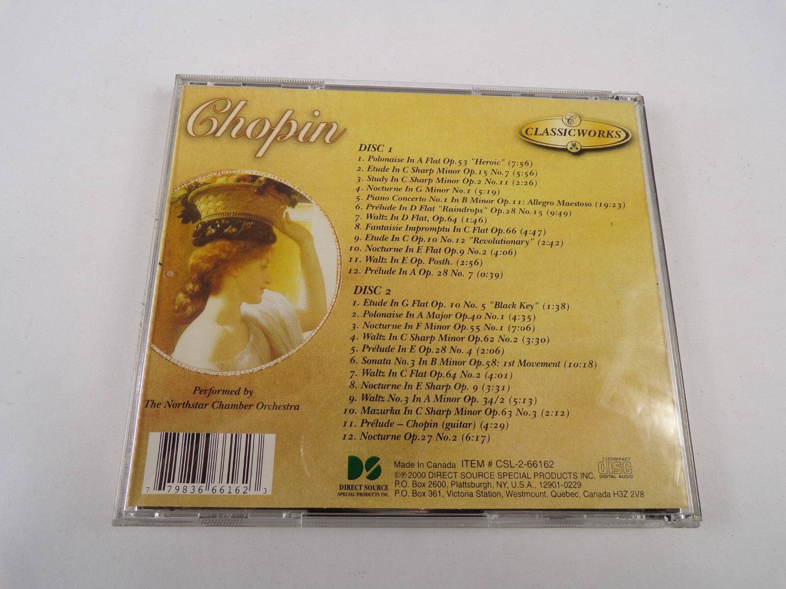 Classicworks Chopin Polonaise In A Flat Op Study In C Sharp Minor Op CD#21