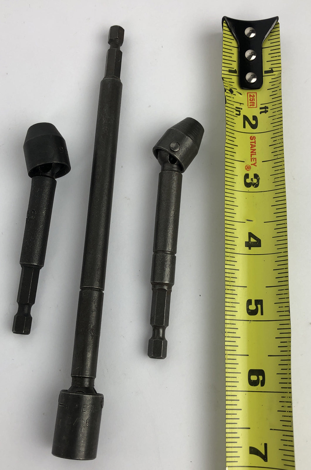 APEX Socket Adapters & Universal joints LOT Male 13mm Female 1/2 1/4 7/16 Swivel