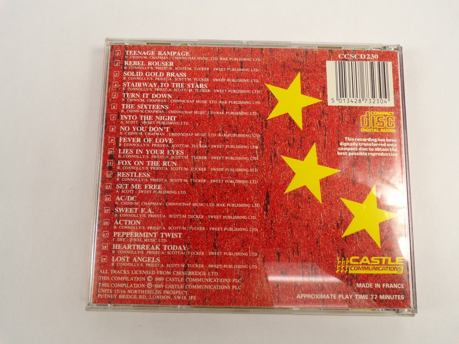 The Sweet Collection Teenage Rampage Rebel Rouser Restless Action CD#50