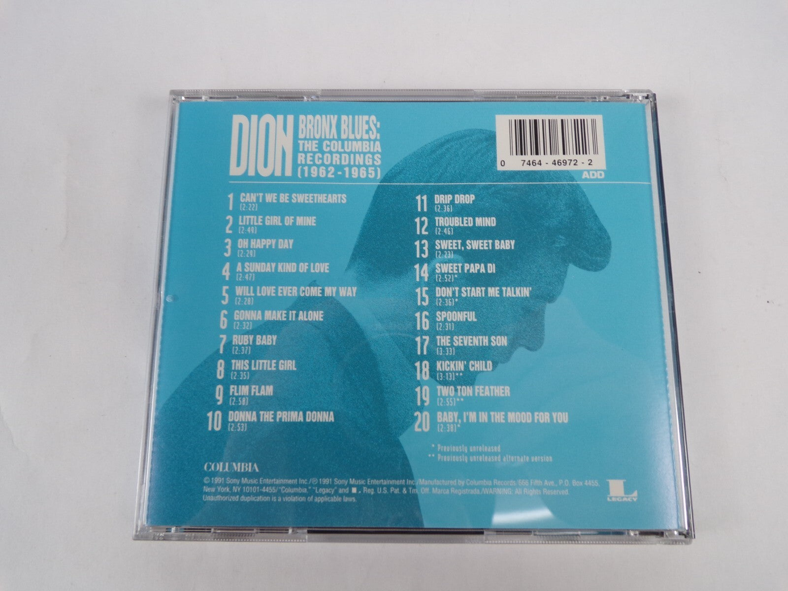 Dion Bronx Blues The Columbia Recordings 1962-1965 CD #26