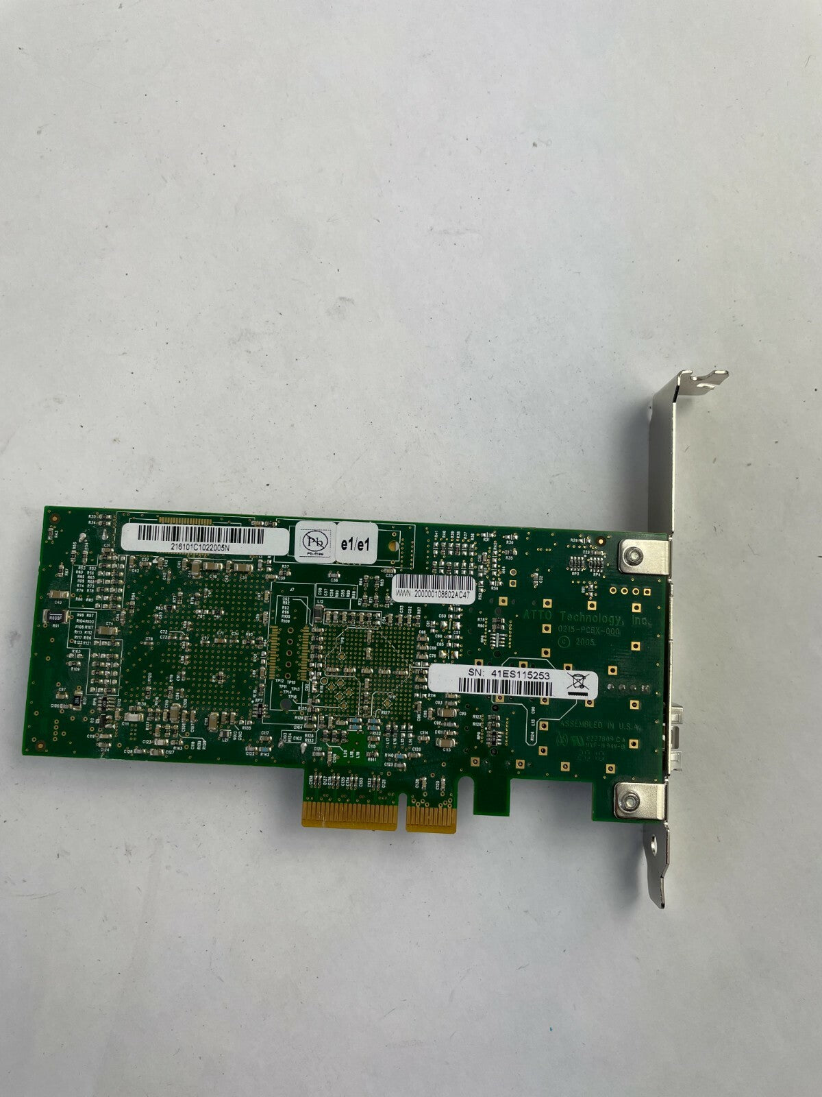 Genuine ATTO FC41ES A12872 e1/e1 41ES115253 PCI Expansion Card Desktop PC