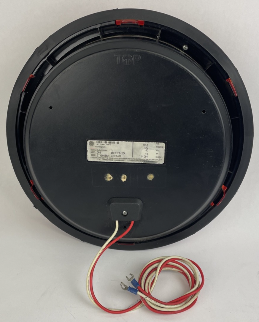 12" General Electric GE RED LED Traffic Light Signal Lens 120V Model DR6