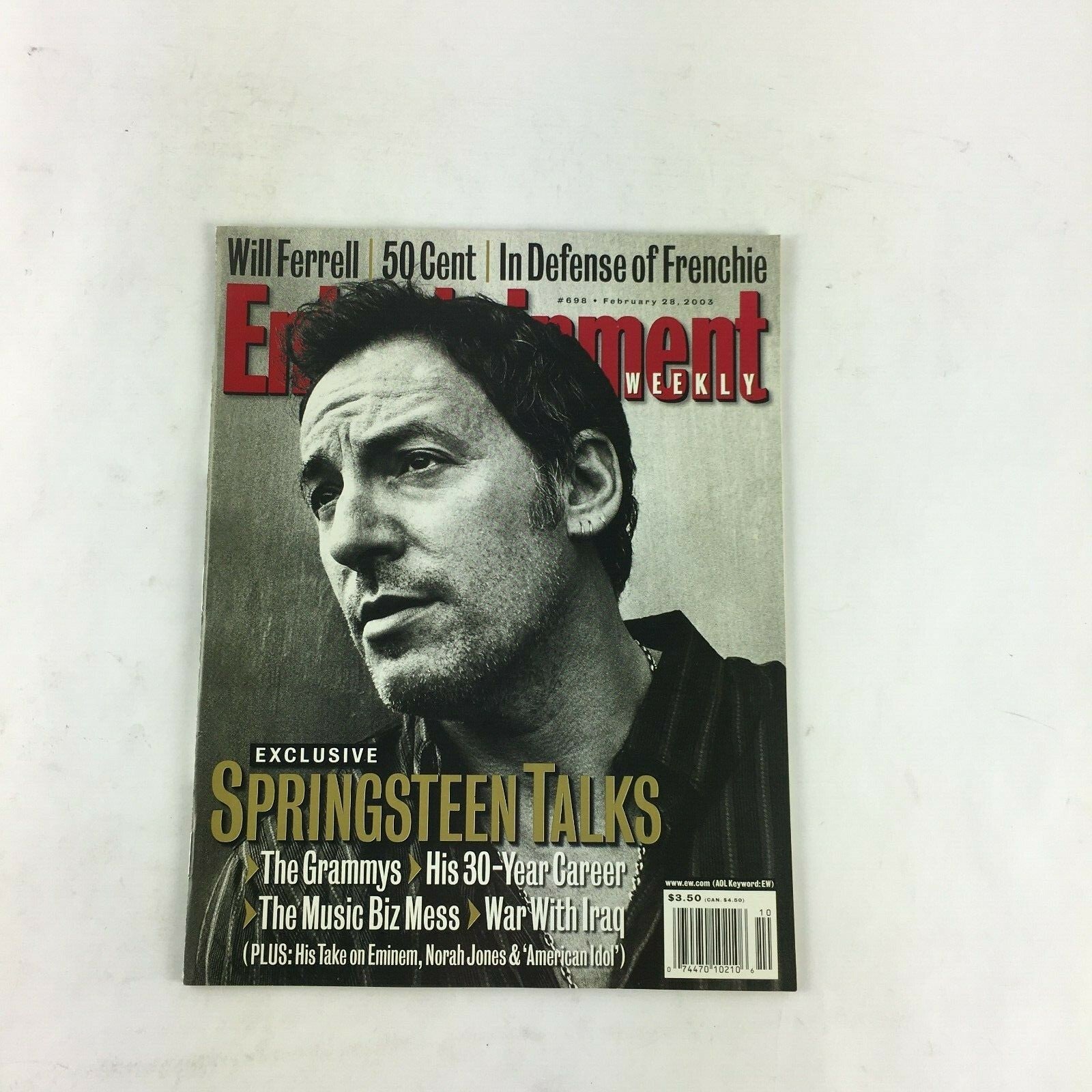 February 2003 Entertainment Weekly Springsteen Talks Will Ferrell