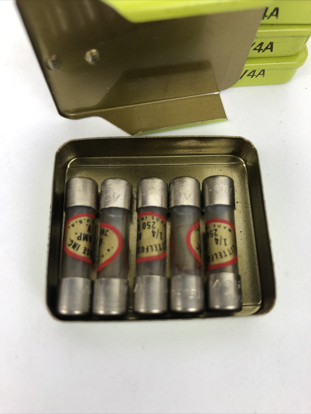 Lot of 28 Littelfuse 8AG 1/4A 250V 1/4 Amps Fuses 361 Vintage - Free Shipping