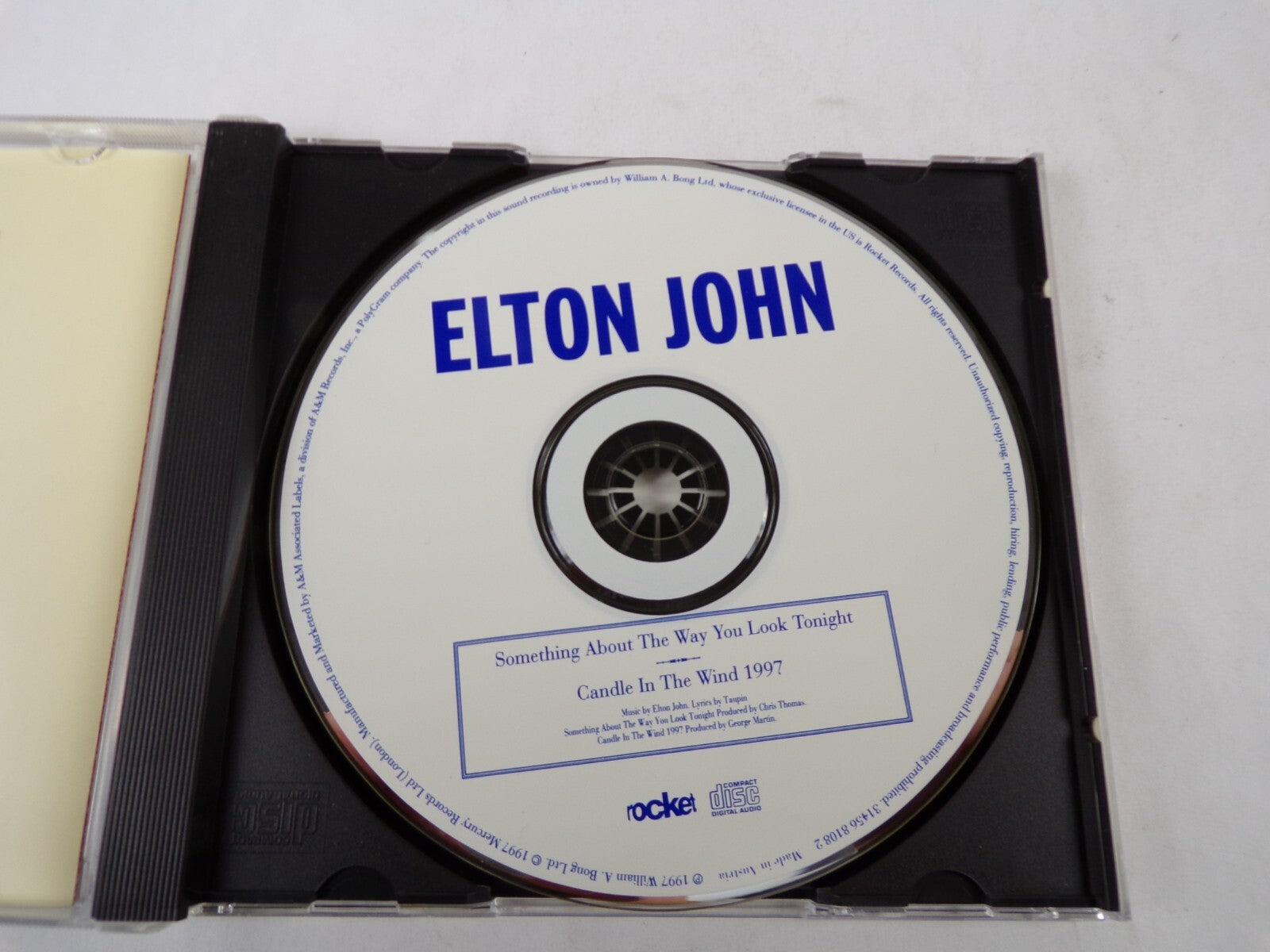 Elton John Something About The Way You Look Tonight Music By Elton John CD#57