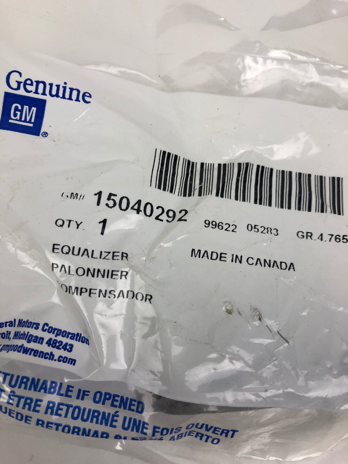 GM GENERAL MOTORS OEM ORIGINAL 15040292 EQUALIZER FSTSHP