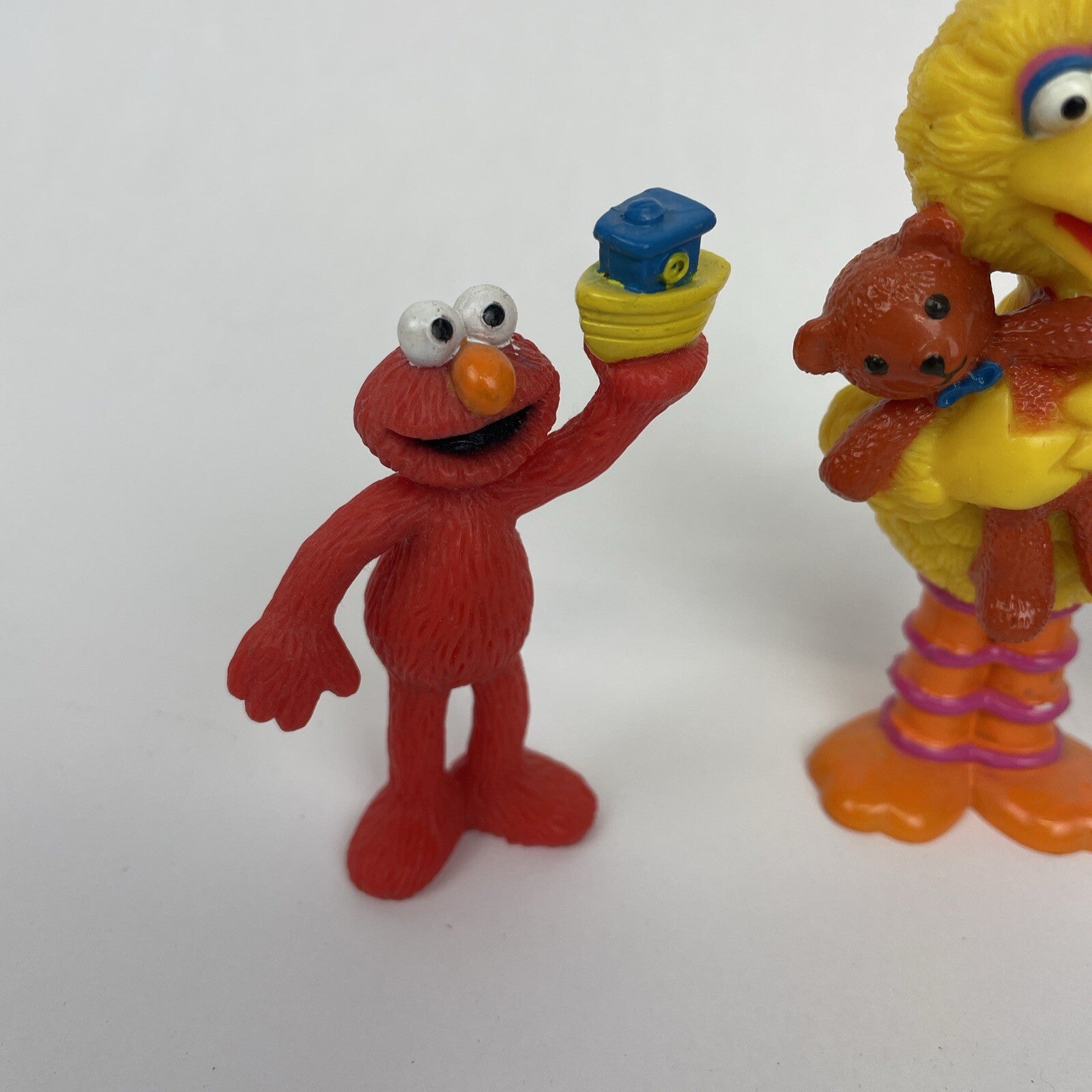 3 x Sesame Street 3” Figures Figurines Cake Topper Elmo Big Bird Cookie Monster