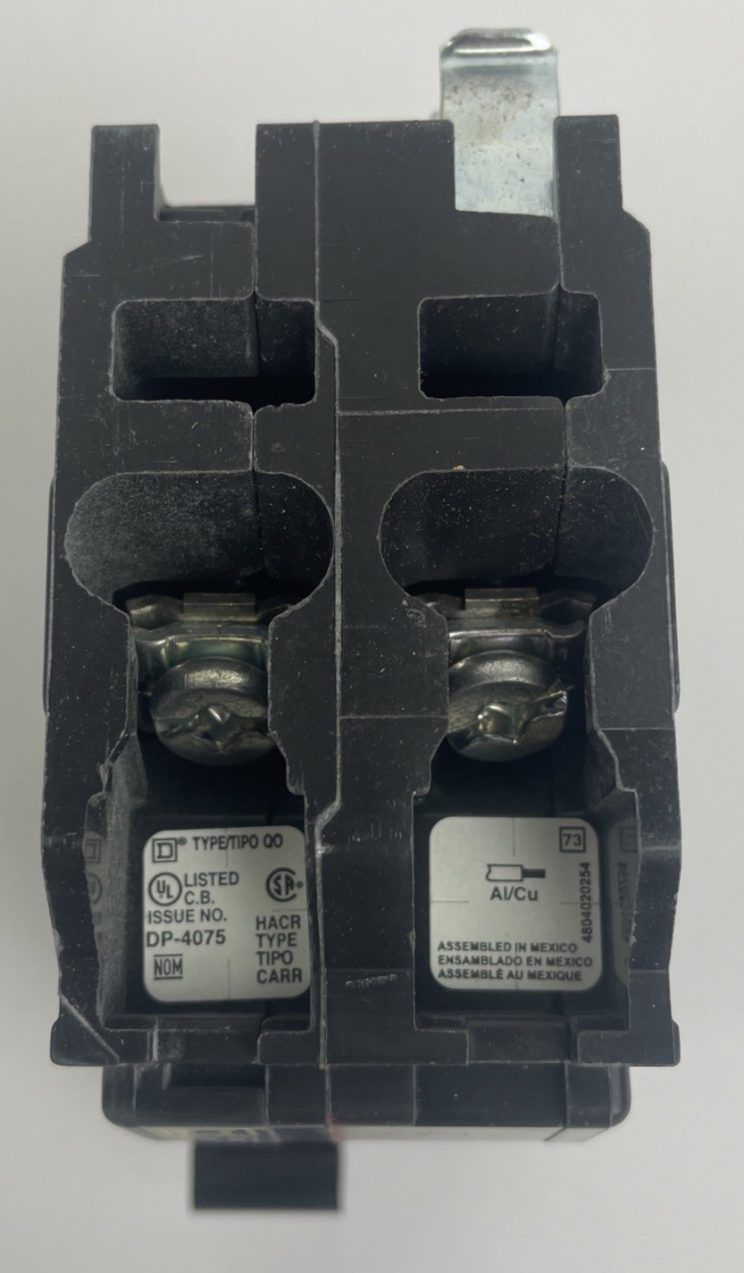 NOS OEM Square D by Schneider QO220 20 Amp Plug On 2-Pole Circuit Breaker