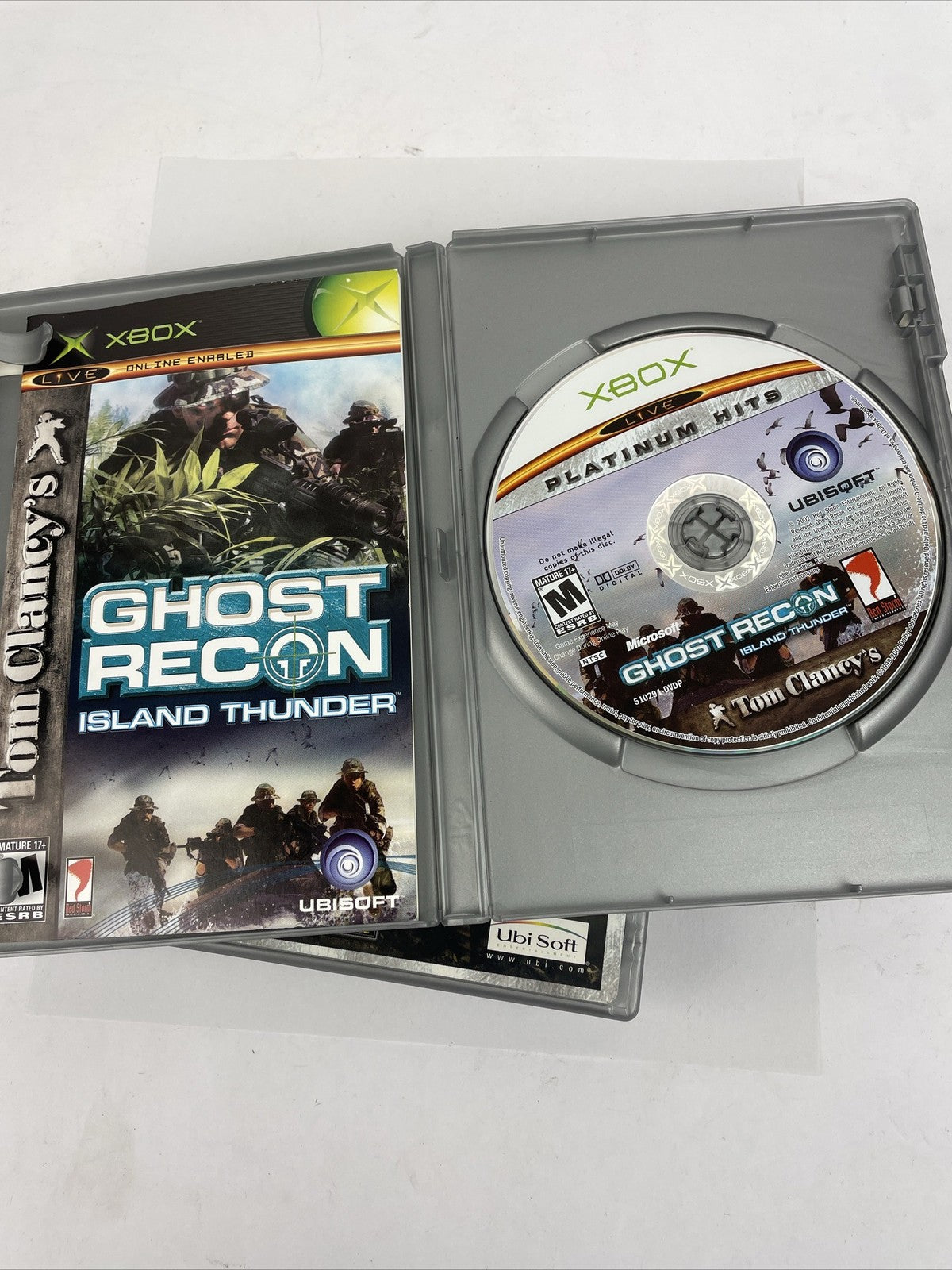 3 x Xbox Ghost Recon Tactical Game Lot Island Thunder Advanced Warfare Platinum