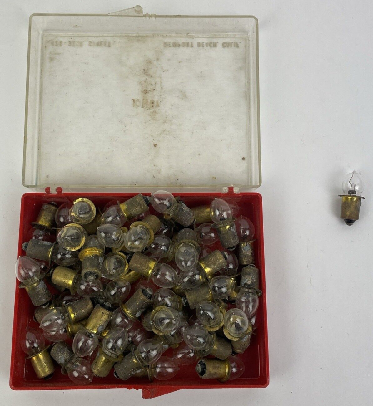 Vintage Incandescent Miniature Light Lamp Bulb Lot of 58 - Working