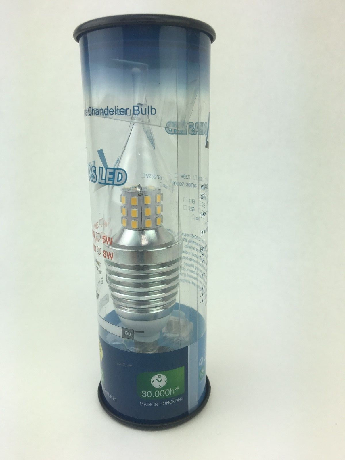 LOHAS SWEETY STYLE 7 Watt Soft White 3000K Ca35 E12 Base LED Candle Bulb, 65-70W