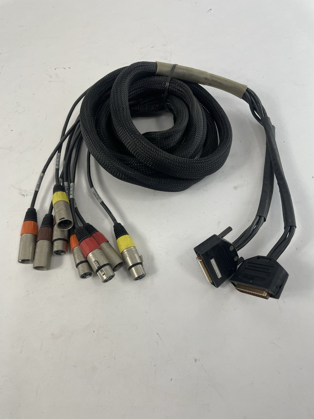 Wexler DB25 D-Sub MALE FEMALE to 8 XLR3M Male FEMALE Breakout Snake 8 channel