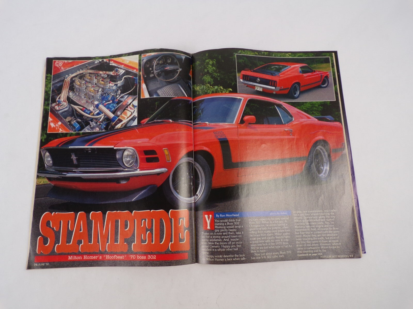 July 1992 Hot Rodding Magazine Camaro vs. Mustang Street- Legal Engine Swaps!