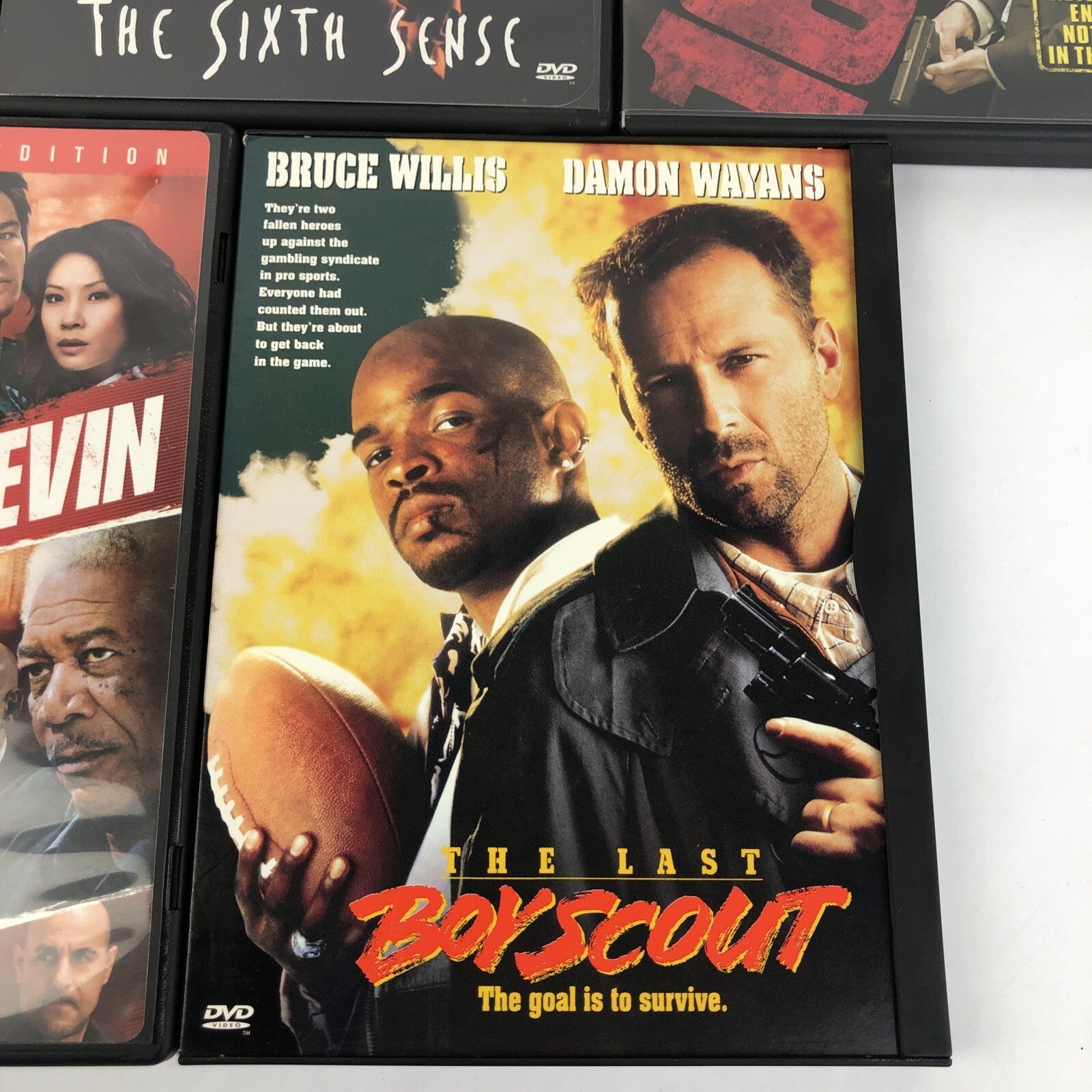 Bruce Willis DVD Movie Lot OF 5 -LUCKY#SLEVIN Sin City 16 Blocks The Sixth Sense
