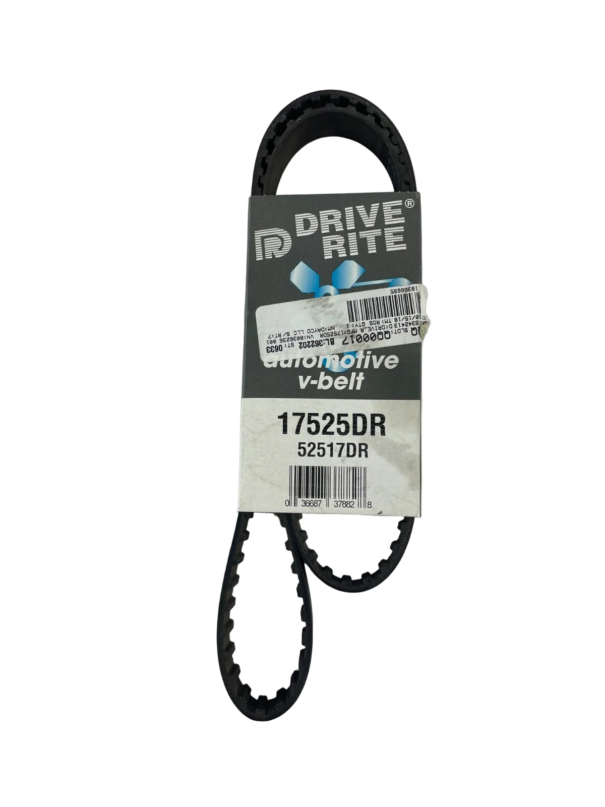 Dayco Drive Rite 17525DR 52517DR premium utility V-belt OEM replacement belt for automotive industrial and utility equipment A10