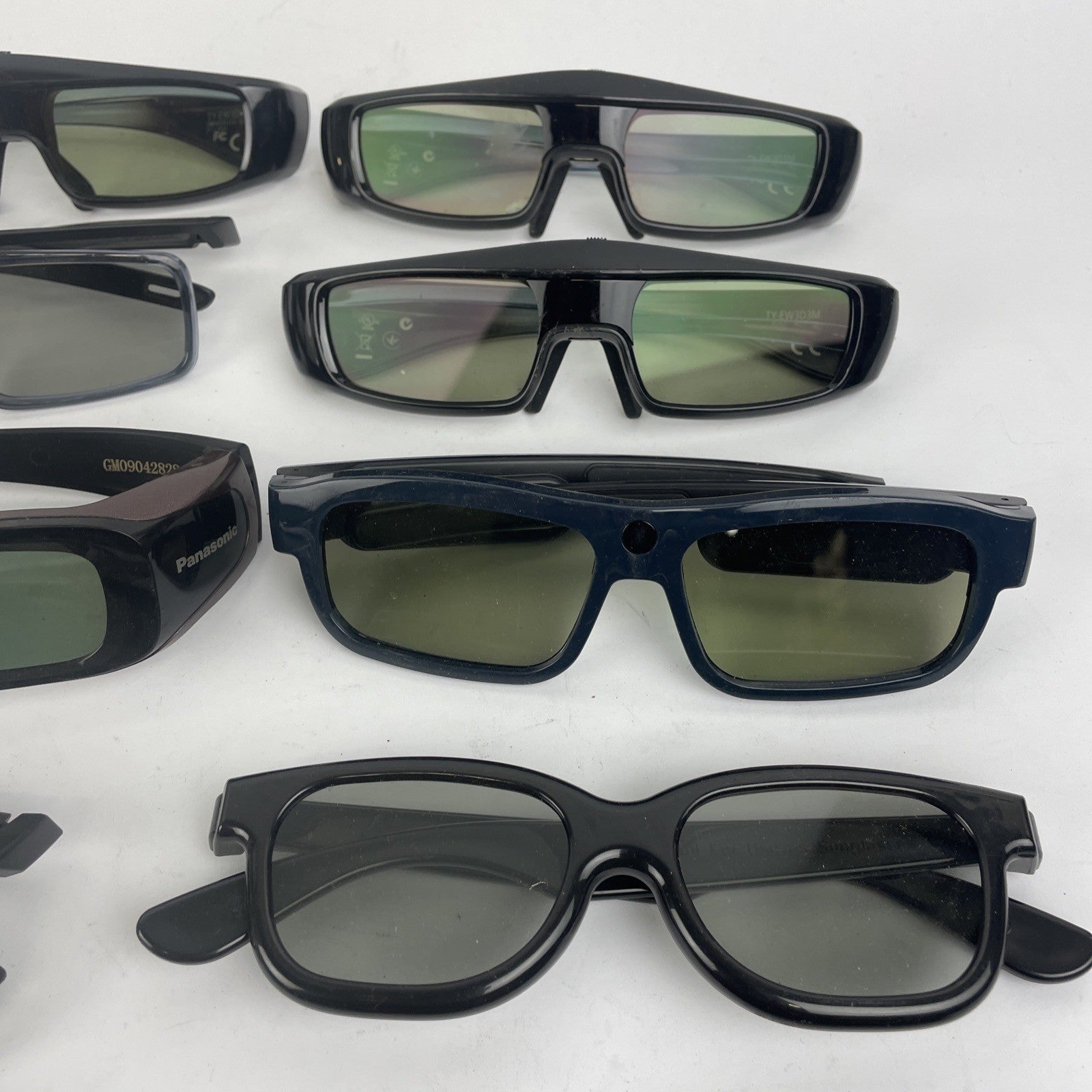 Lot of 14 Pairs 3D Full HD Glasses Including Panasonic TY-EW3D2L TY-EW3D3M +++