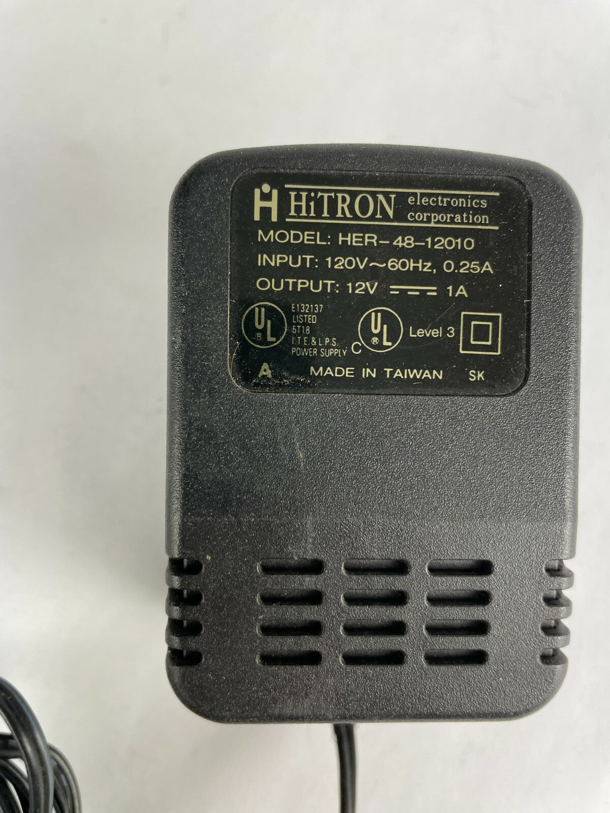 Genuine HITRON AC Adapter Output 12 V 1 A Power Supply Adapter A97