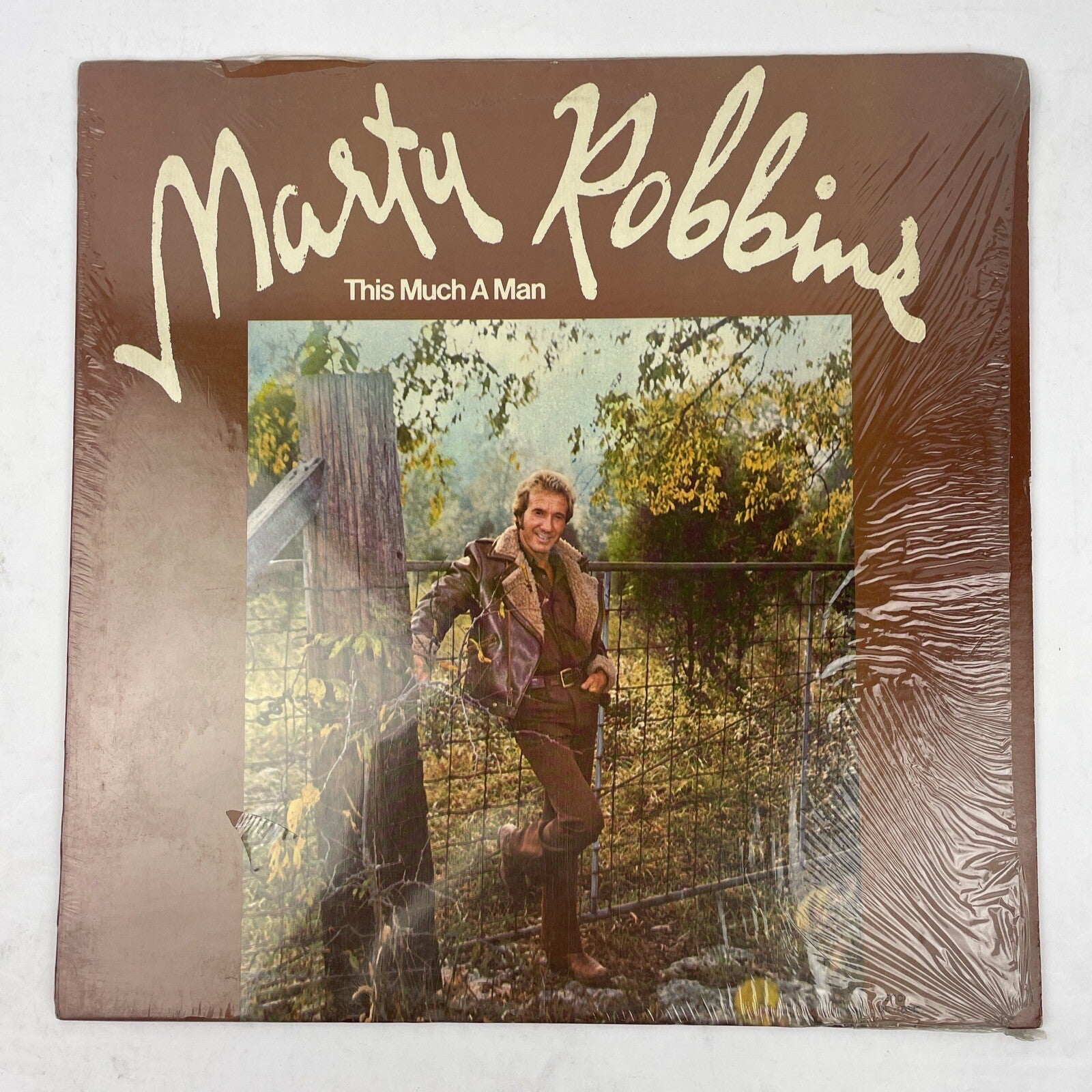 Marty Robbins " This Much A Man " 33 RPM LP Vinyl Record Decca 1972 - VGC
