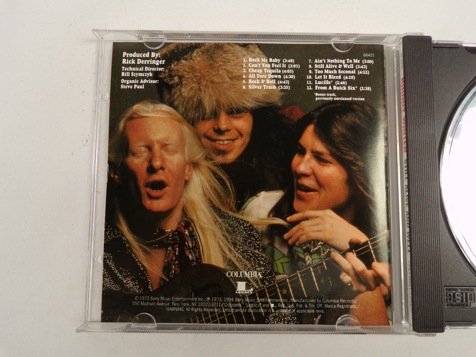 Johnny Winter Still Alive And Well Rock Me Baby Silver Train Lucille CD#47