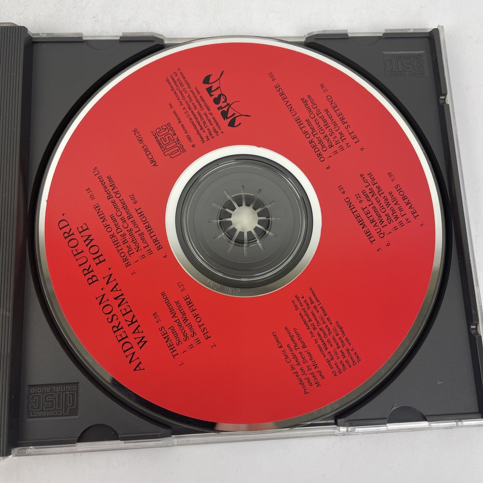 Various Artists : Anderson Bruford Wakeman & Howe Digital Audio CD, 1989 Arista