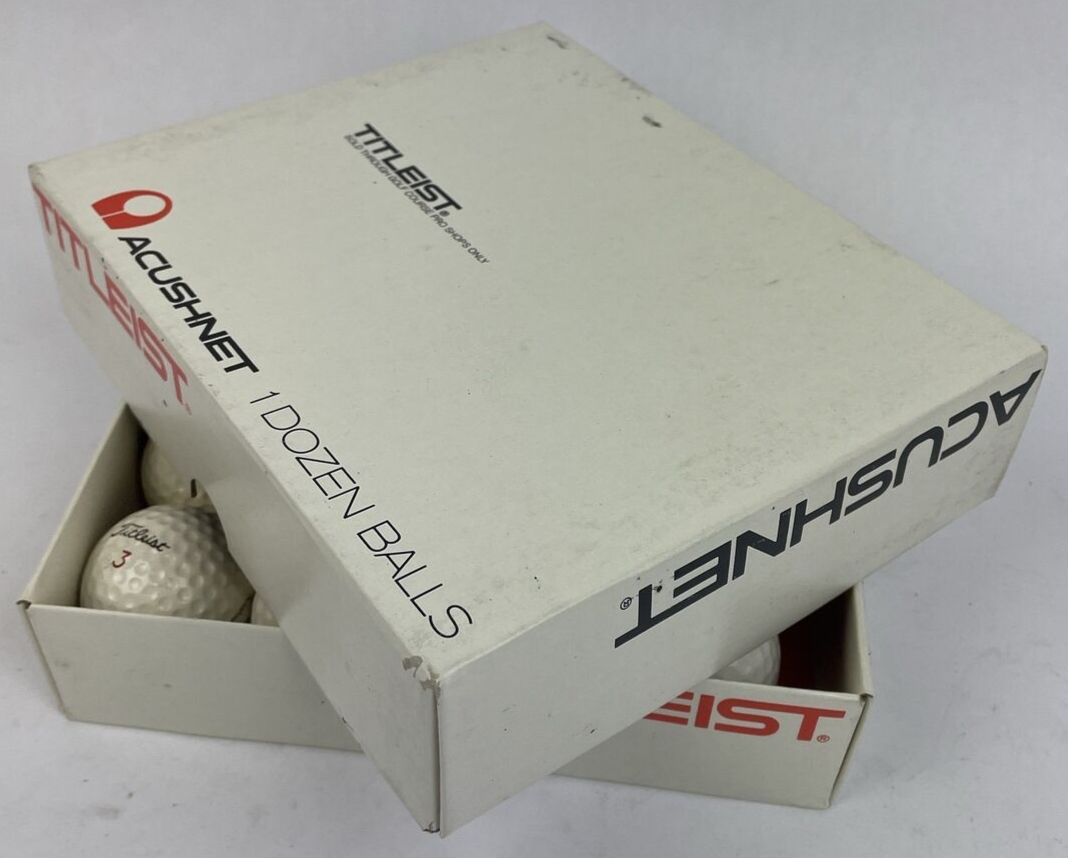 Vintage Titleist by Acushnet golf balls one dozen with original box collectible