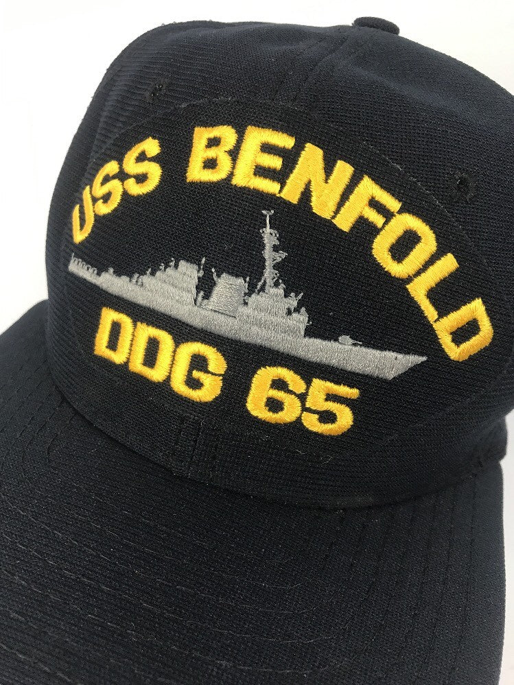 Benfold Hat US Navy Destroyer Ship with Patch Rare HatDDG-65 USS