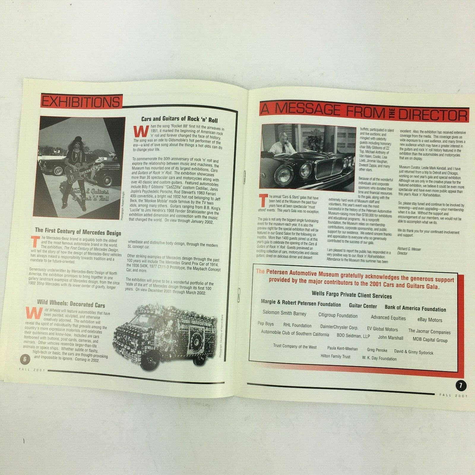 Fall 2001 Volume 6 Petersen Quarterly The Dale..Cars and Guitars of Rock n Roll
