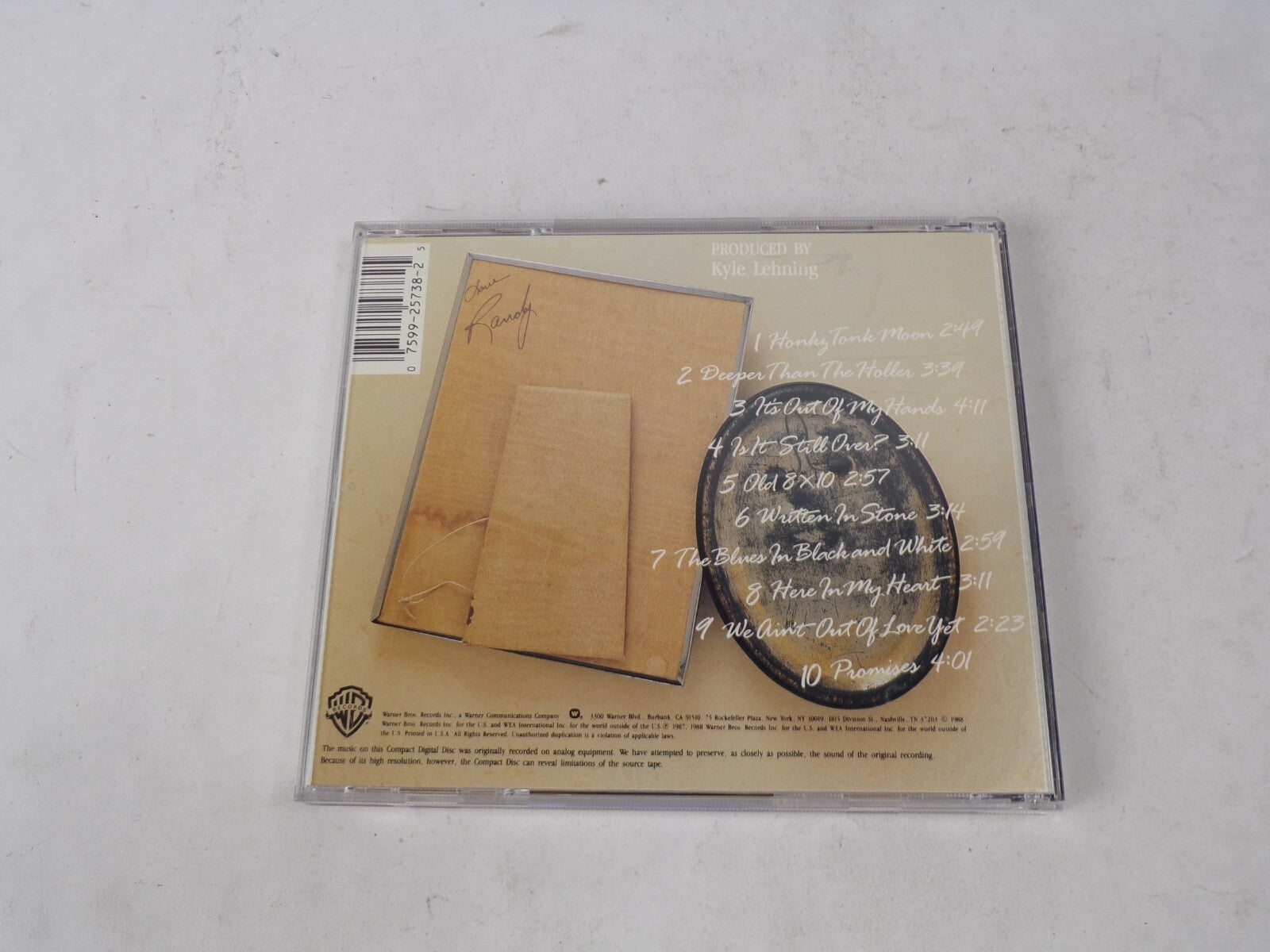 Randy Travis Old 8x10 Honky Tonk Moon Deeper Than The Holler It's Out Of MyCD#62