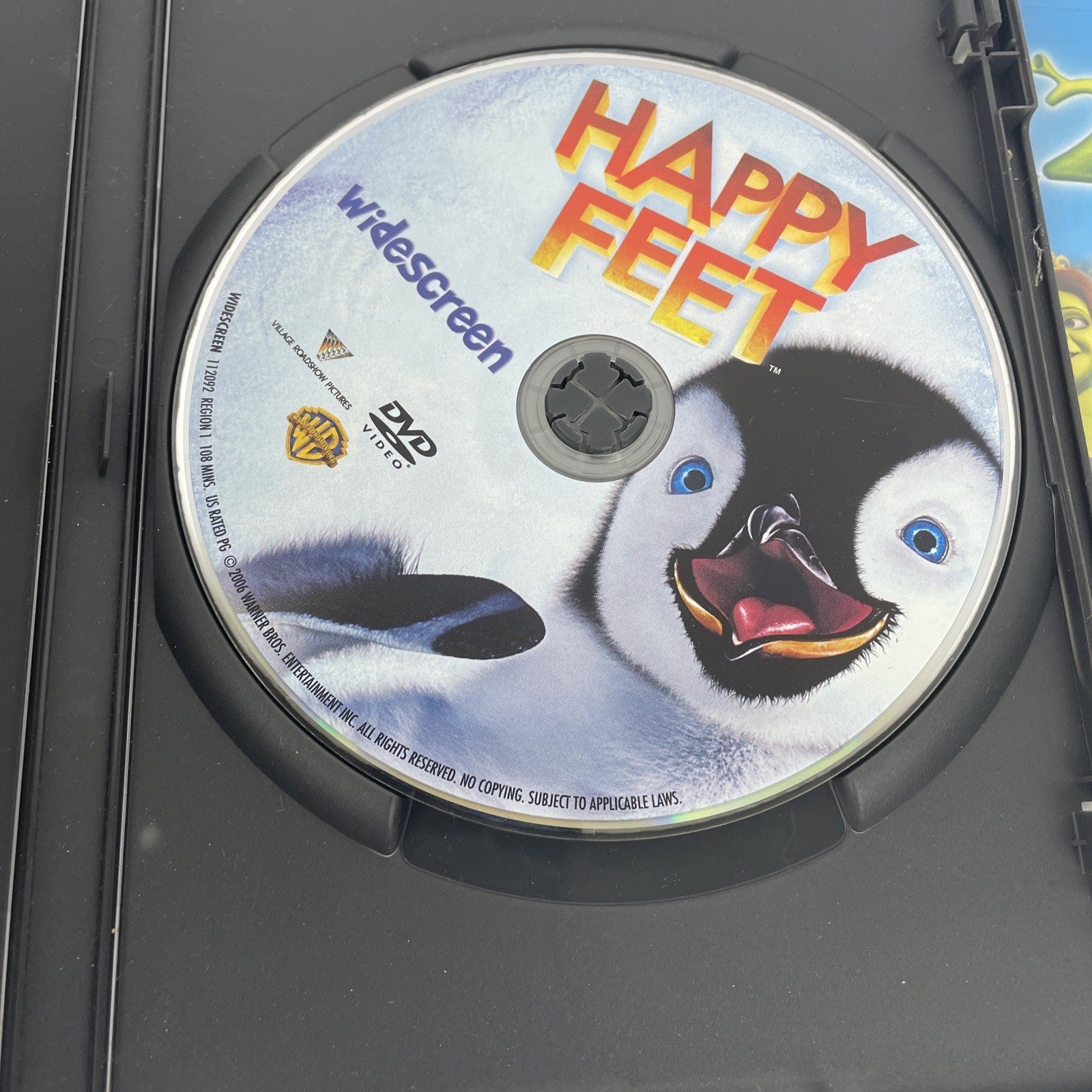 Lot of 3 x Disney DreamWorks DVD Video (s) - Shrek 2 - Happy Feet - Frozen