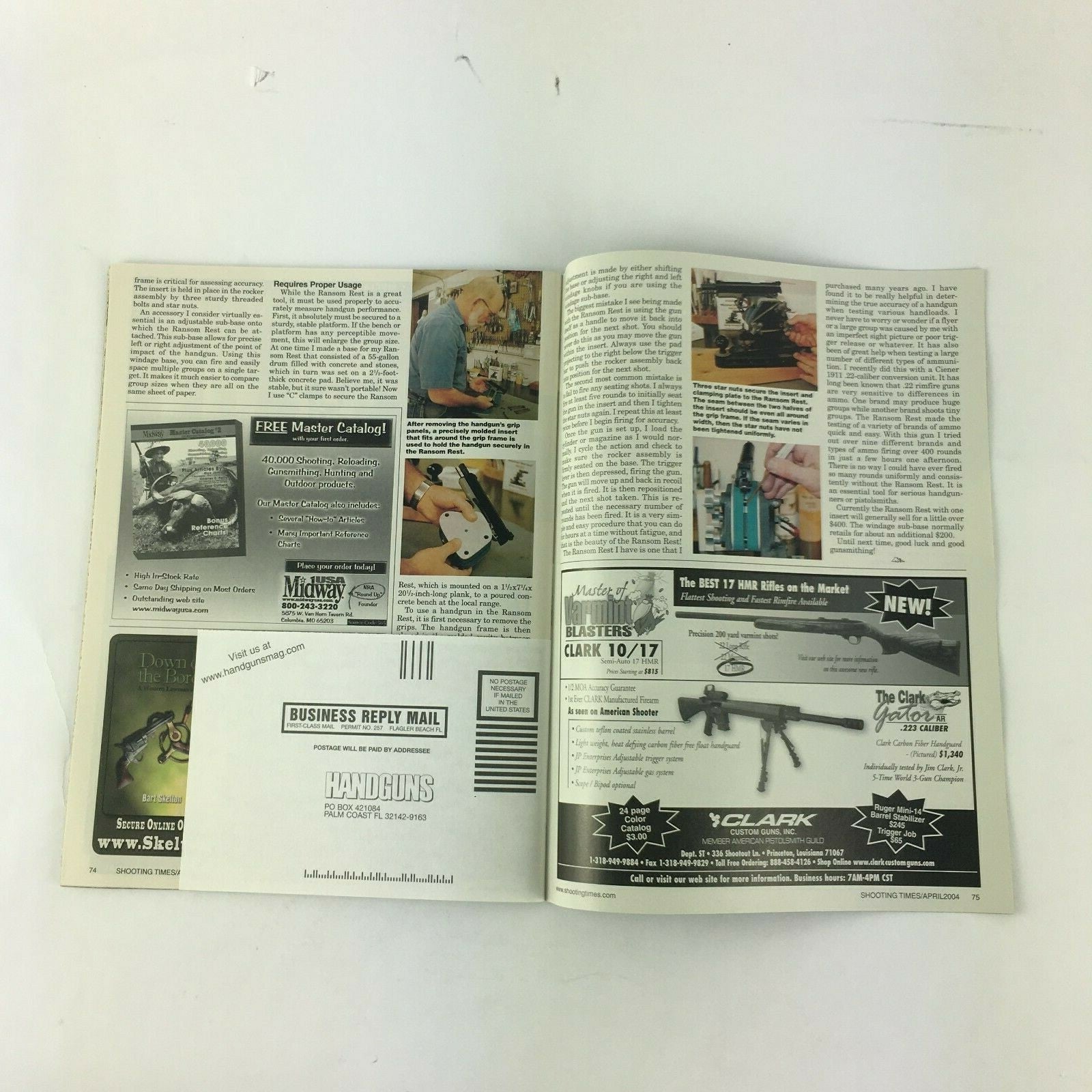 April 2004 Shooting Times Magazine Wincgester's New .25 WSSM Beretta's Model8400